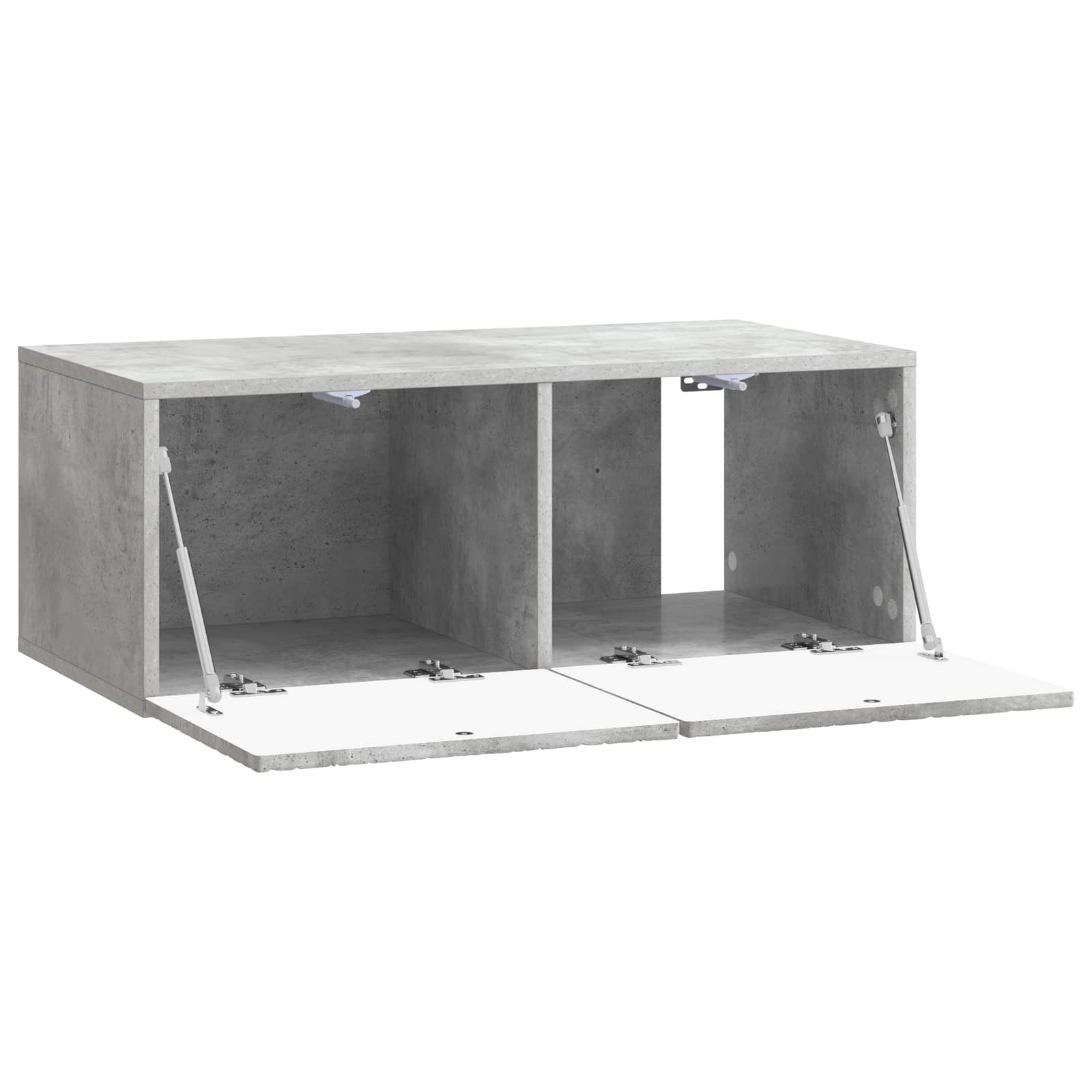 Wandbeugel TV-kast 98 x 41 x 30 cm Betongrijs Bewerkt hout – afbeelding 4