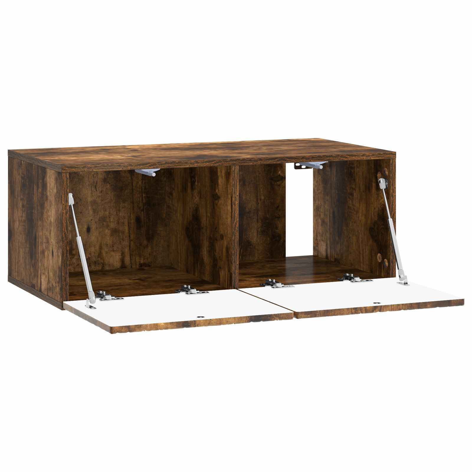 Wandbeugel TV-kast 98 x 41 x 30 cm Gerookt eiken Bewerkt hout – afbeelding 4