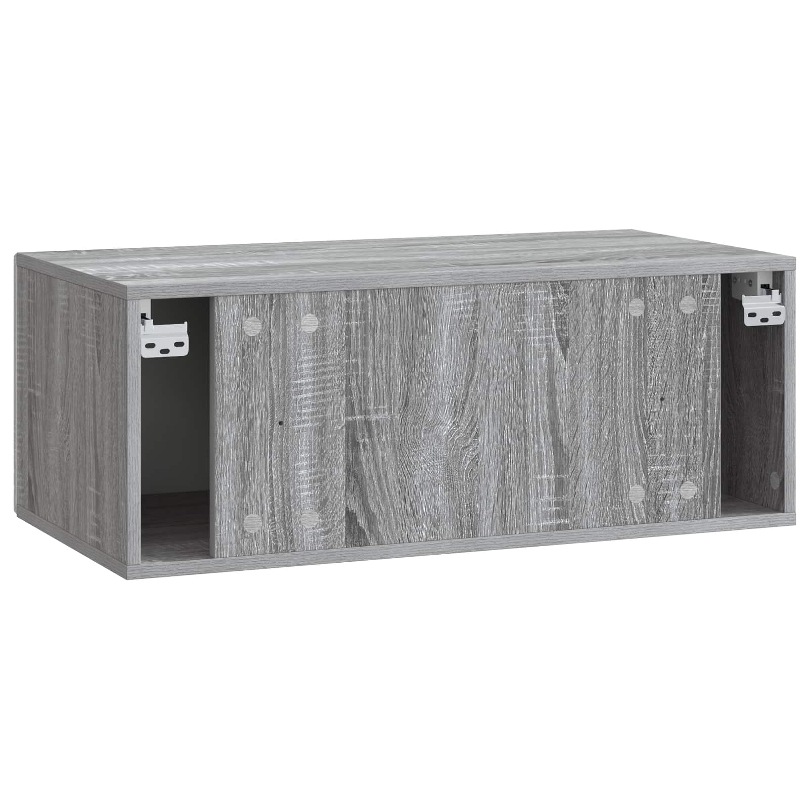 Wandbeugel TV-kast 98 x 41 x 30 cm Grijs Sonoma Bewerkt hout – afbeelding 7