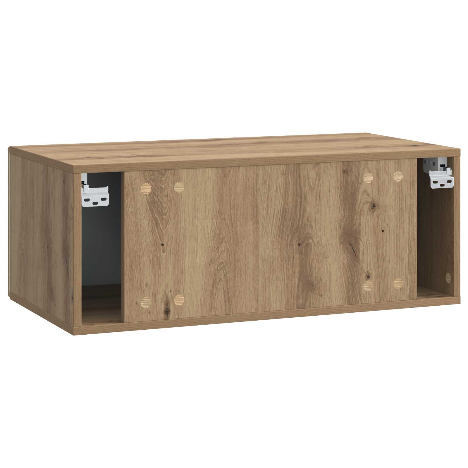 Wandbeugel TV-kast 98 x 41 x 30 cm Artisanaal eiken – afbeelding 7
