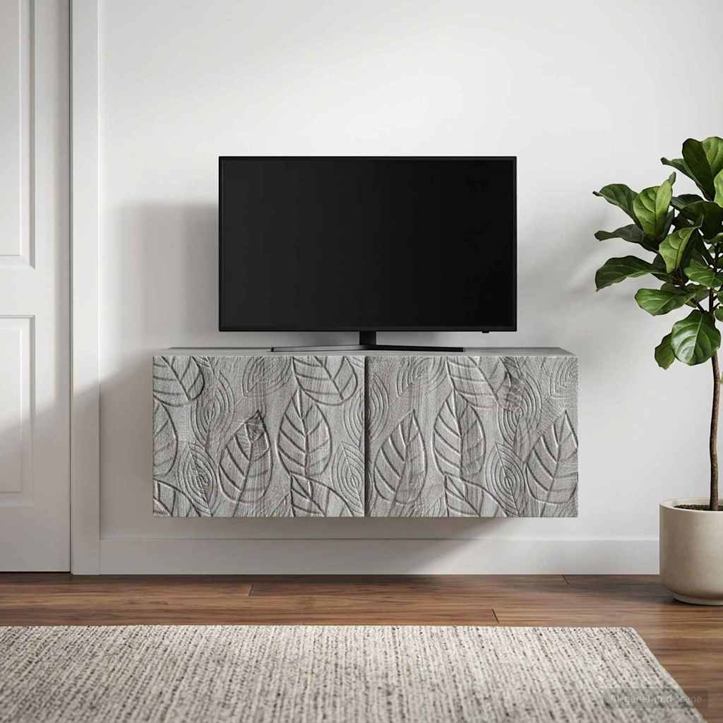 Wandbeugel TV-kast 59,5 x 31 cm Grijs Sonoma Bewerkt hout – afbeelding 3