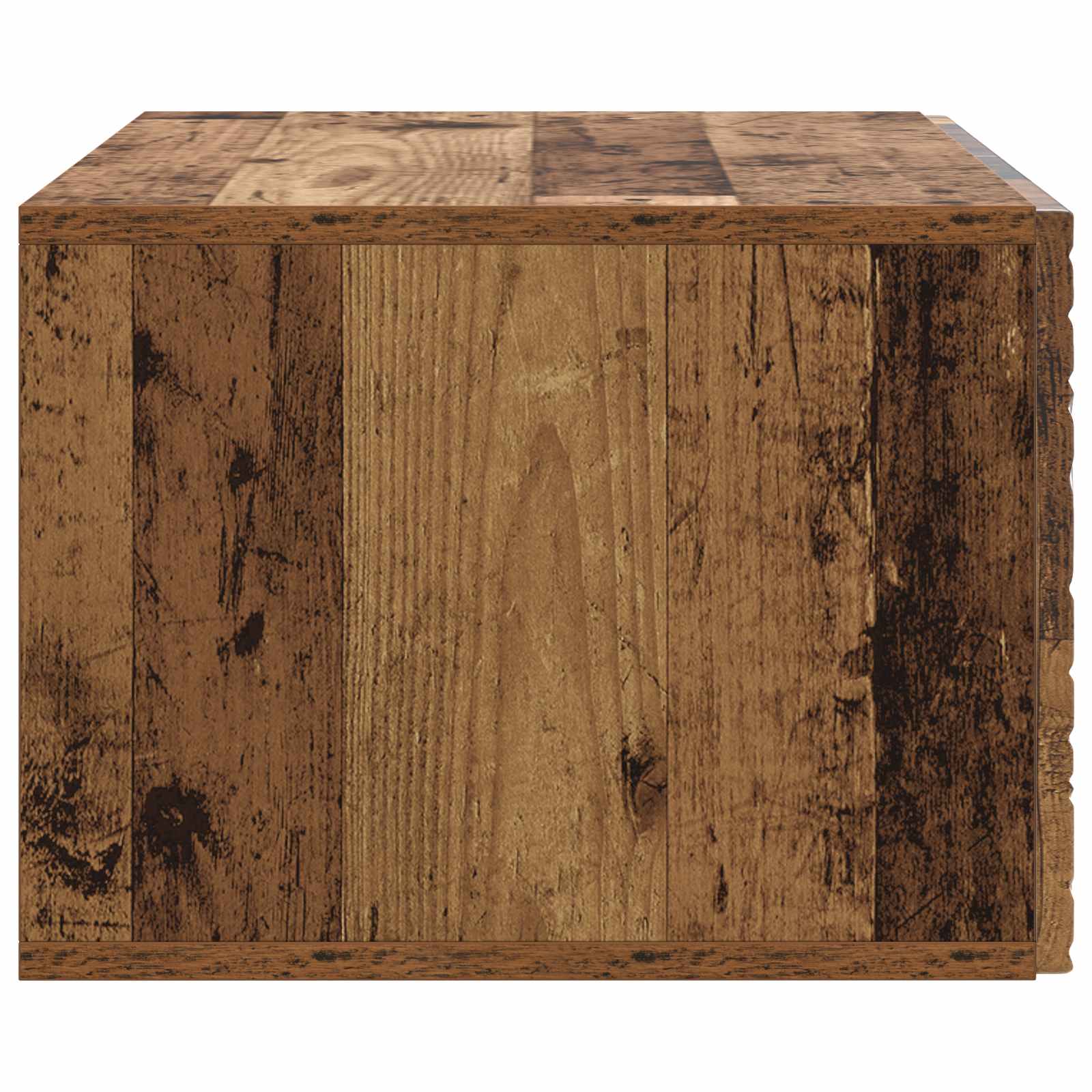 Wandbeugel TV-kast 59,5 x 31 cm Oud hout Bewerkt hout – afbeelding 6