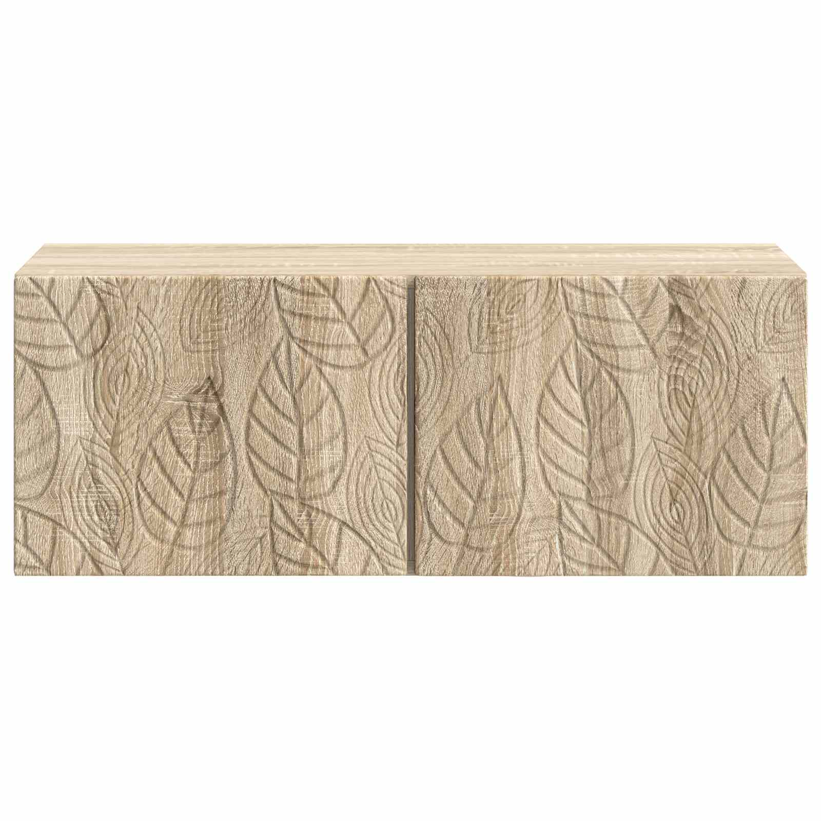 Wandbeugel TV-kast 78,5 x 31 cm Sonoma Eiken Bewerkt hout – afbeelding 5