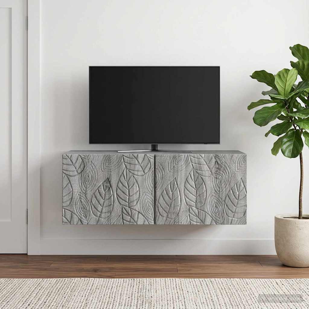 Wandbeugel TV-kast 78,5 x 31 cm Grijs Sonoma Bewerkt hout – afbeelding 3
