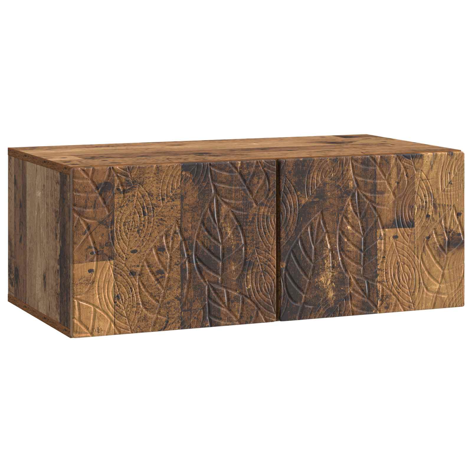 Wandbeugel TV-kast 78,5 x 31 cm Oud hout Bewerkt hout – afbeelding 2