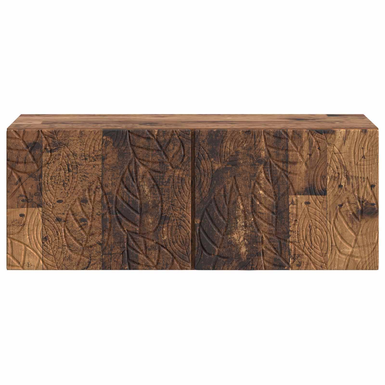 Wandbeugel TV-kast 98 x 31 cm Oud hout Bewerkt hout – afbeelding 5