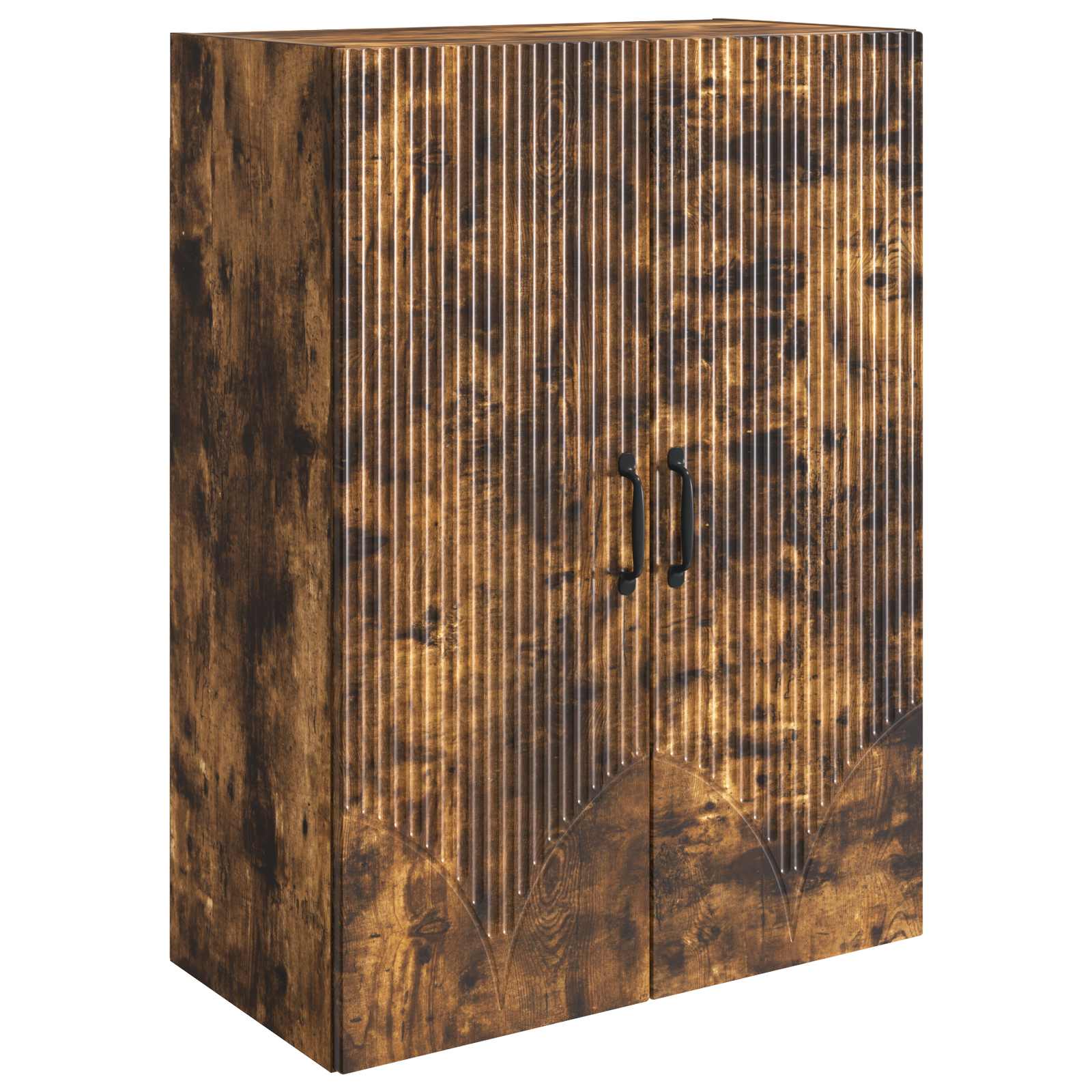 Wandkast Gerookt eiken 66 x 34,5 x 90 cm Bewerkt hout – afbeelding 2