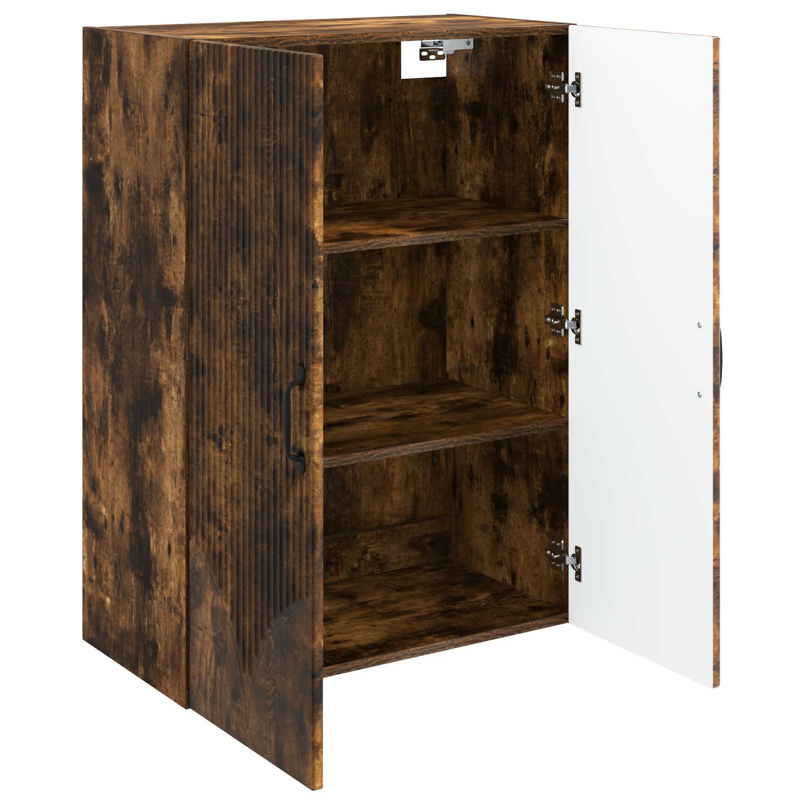 Wandkast Gerookt eiken 66 x 34,5 x 90 cm Bewerkt hout – afbeelding 3