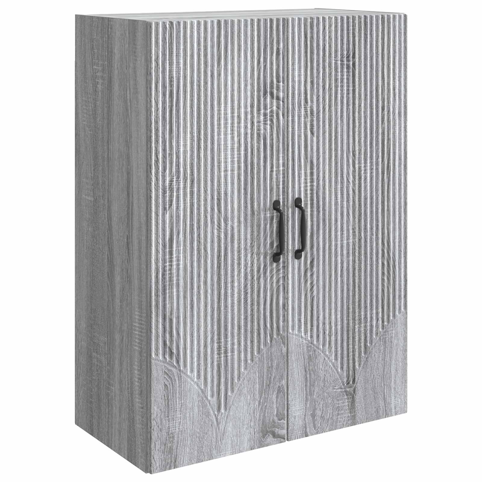 Wandkast Grijs Sonoma 66 x 34,5 x 90 cm Bewerkt hout – afbeelding 2