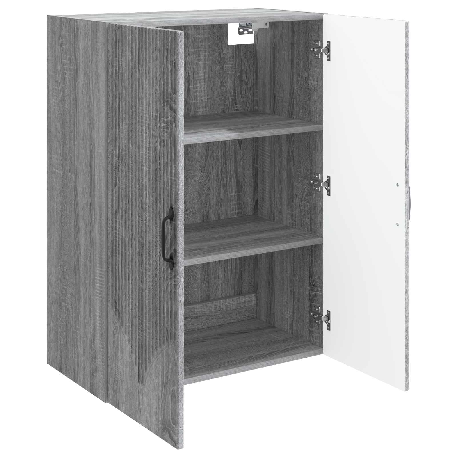 Wandkast Grijs Sonoma 66 x 34,5 x 90 cm Bewerkt hout – afbeelding 3