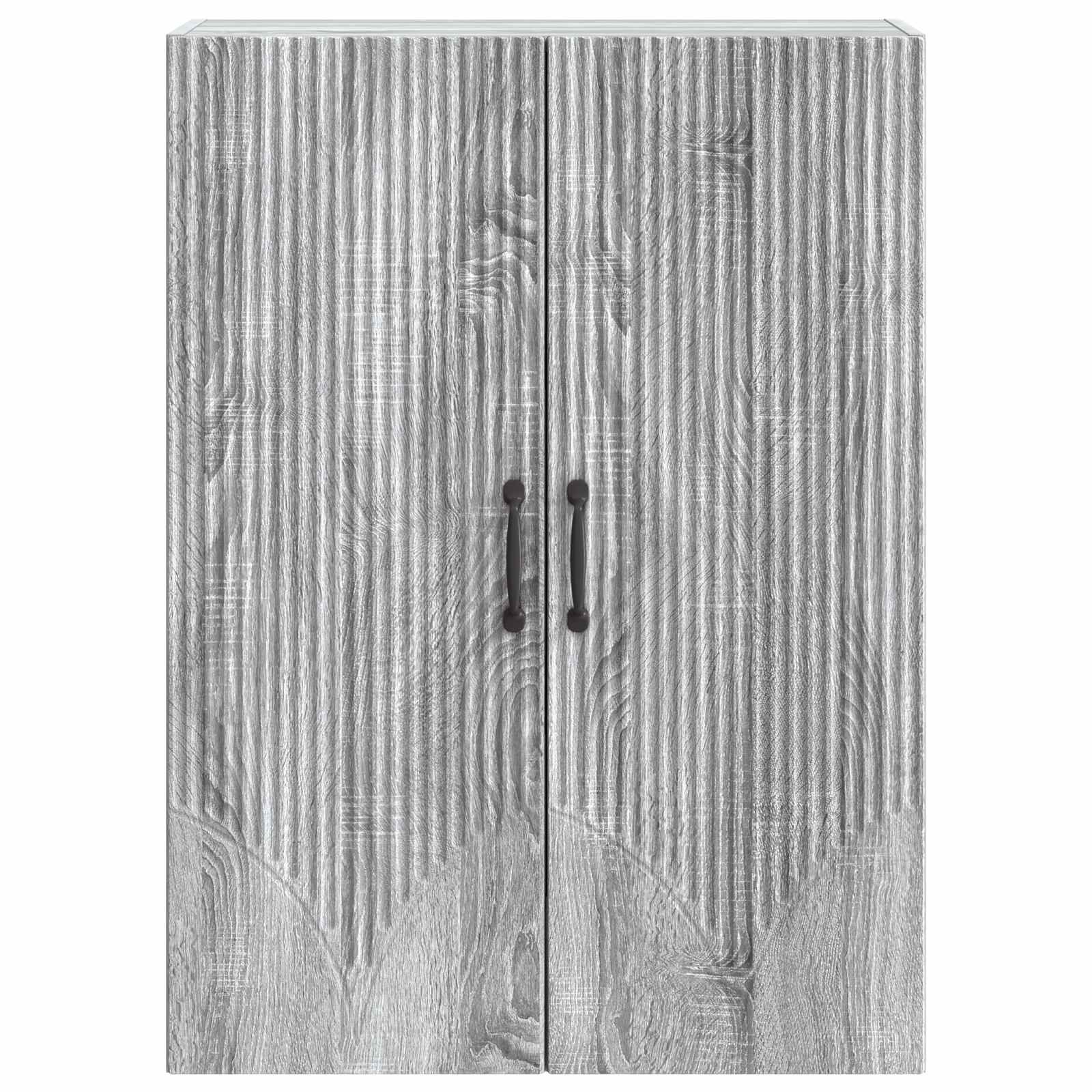 Wandkast Grijs Sonoma 66 x 34,5 x 90 cm Bewerkt hout – afbeelding 4