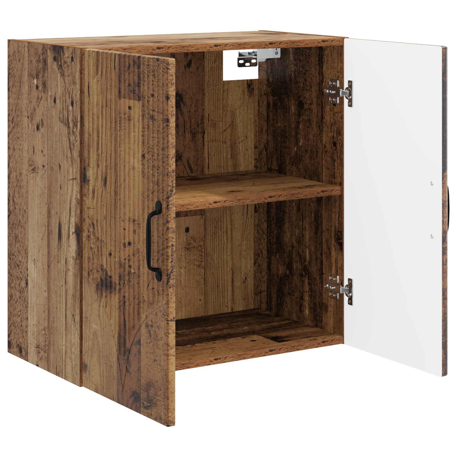 Wandkast Oud hout 59 x 31 x 60 cm Bewerkt hout – afbeelding 3