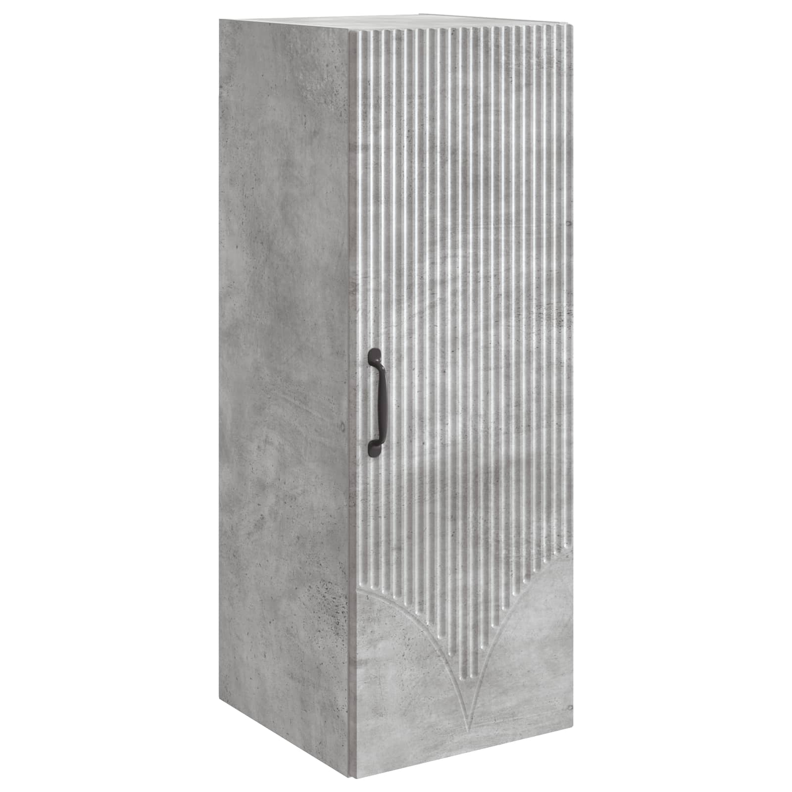 Wandkast Betongrijs 33 x 34,5 x 90 cm Bewerkt hout – afbeelding 2