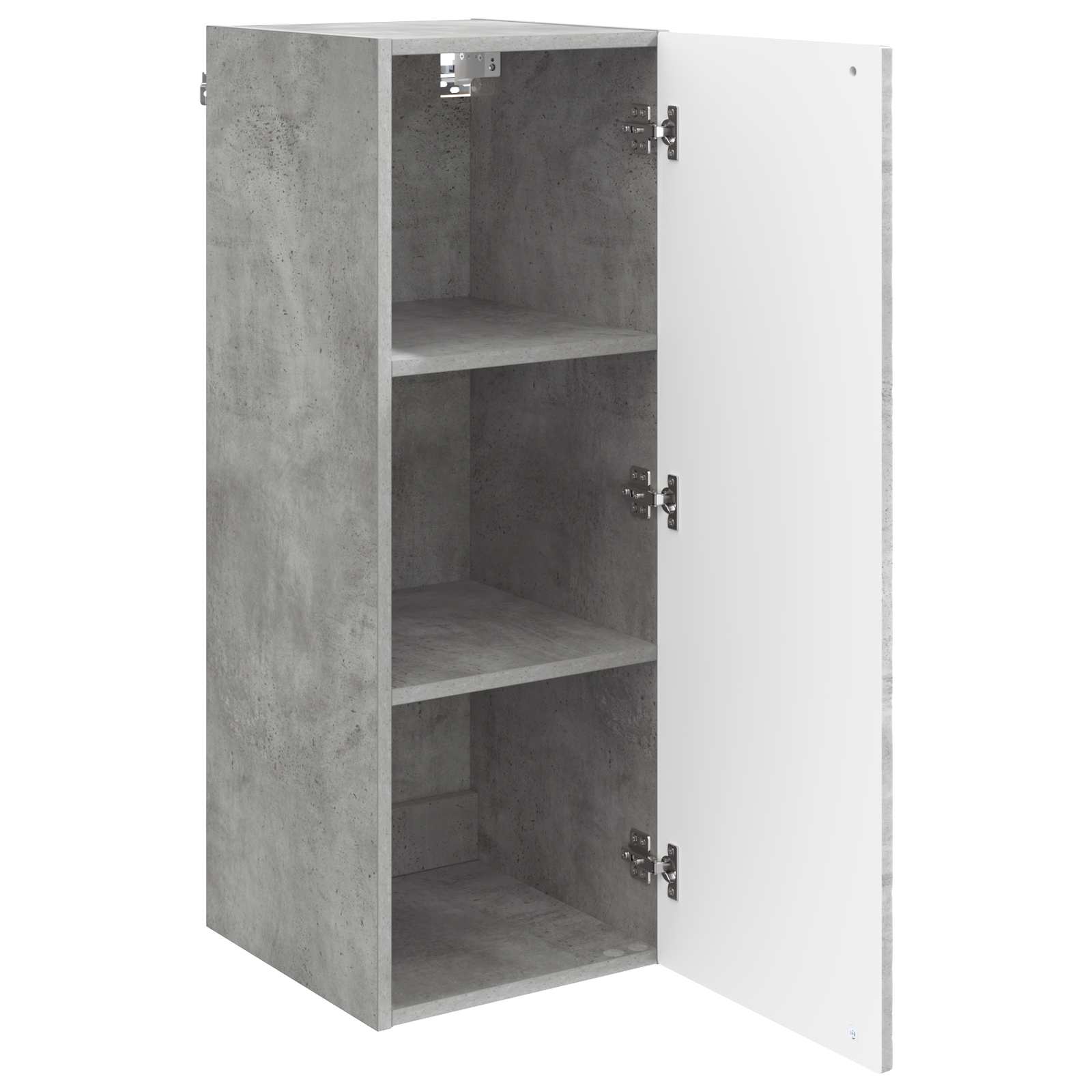 Wandkast Betongrijs 33 x 34,5 x 90 cm Bewerkt hout – afbeelding 3