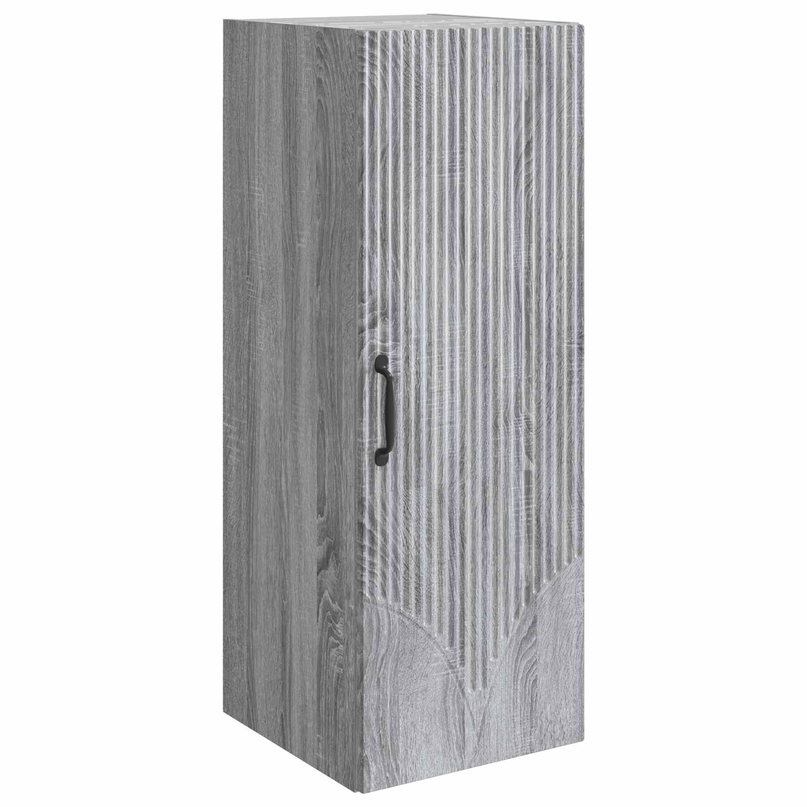 Wandkast Grijs Sonoma 33 x 34,5 x 90 cm Bewerkt hout – afbeelding 2