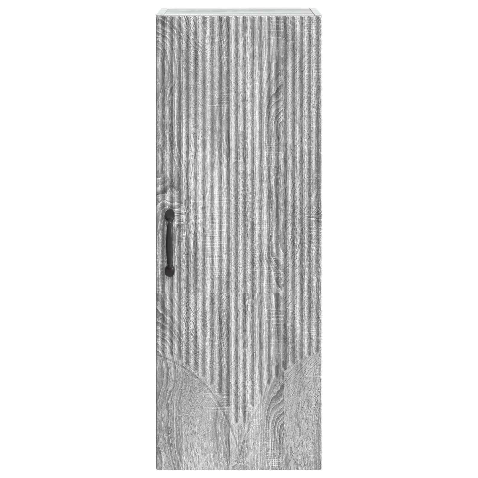 Wandkast Grijs Sonoma 33 x 34,5 x 90 cm Bewerkt hout – afbeelding 4