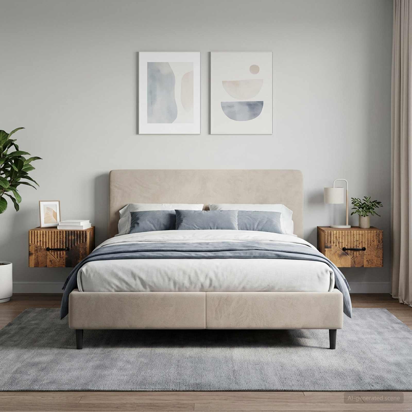 Wandbeugel Bedkast met lade 2 pcs Oud hout 34,5 x 33 x 20 cm