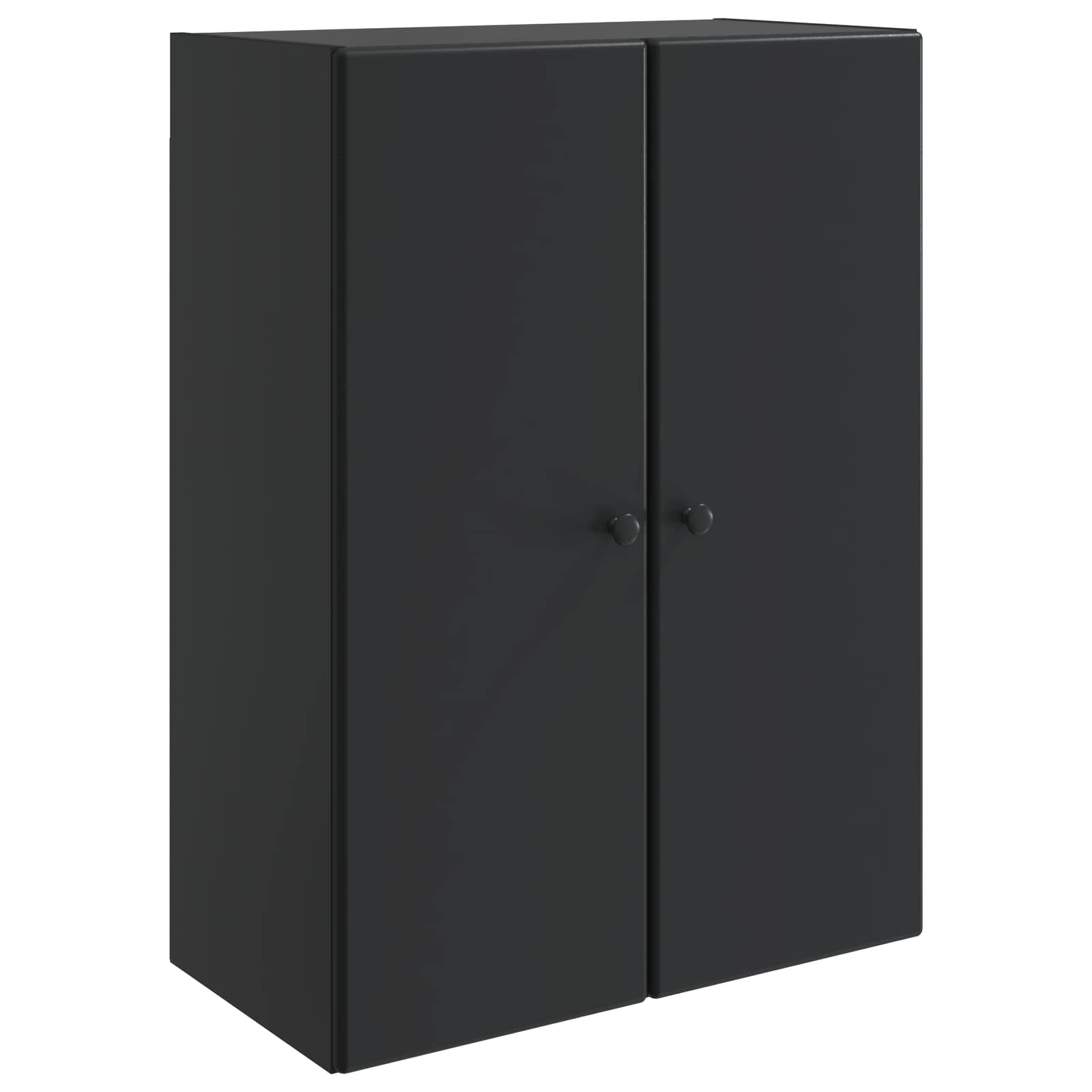Wandkast Zwart 66 x 34,5 x 90 cm Bewerkt hout – afbeelding 2