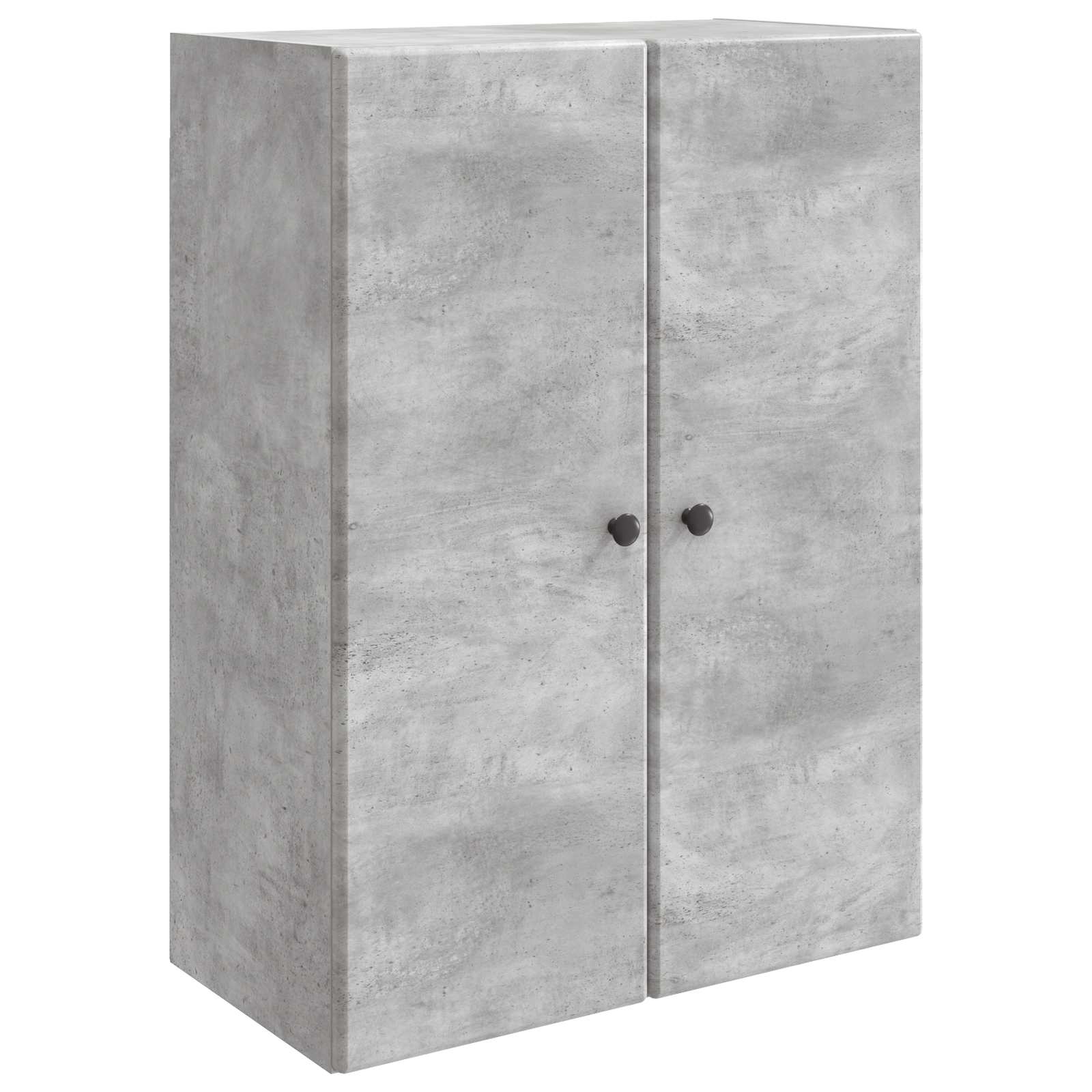 Wandkast Betongrijs 66 x 34,5 x 90 cm Bewerkt hout – afbeelding 2