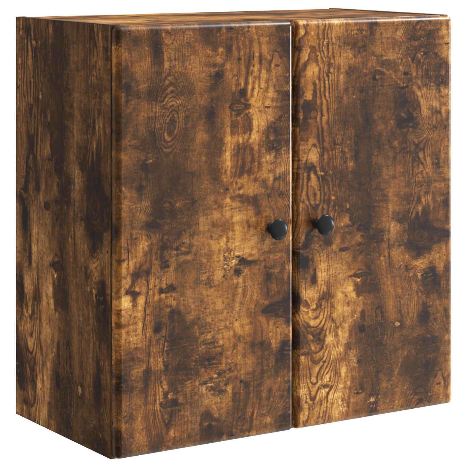 Wandkast Gerookt eiken 59 x 31 x 60 cm Bewerkt hout – afbeelding 2