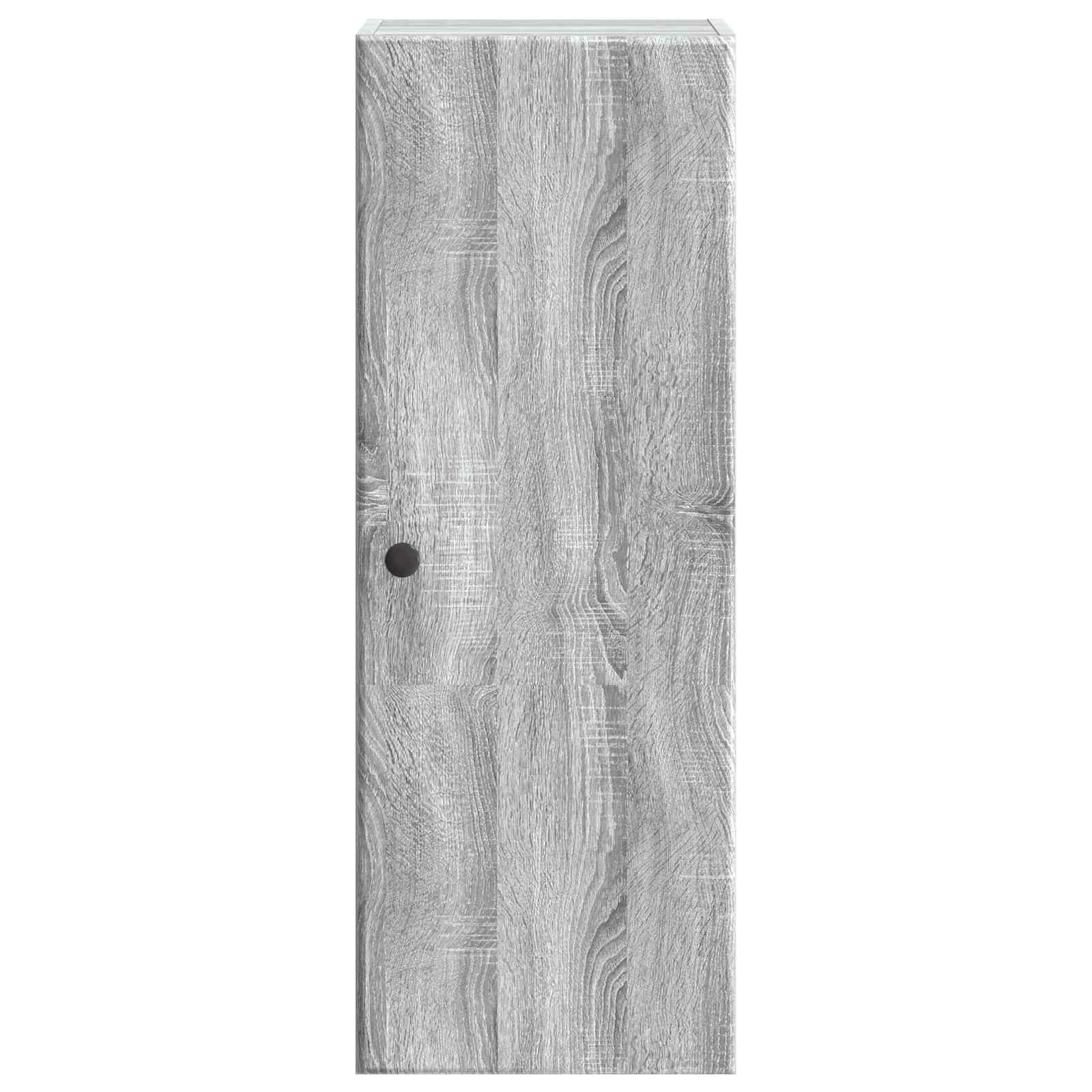 Wandkast Grijs Sonoma 33 x 34,5 x 90 cm Bewerkt hout – afbeelding 4
