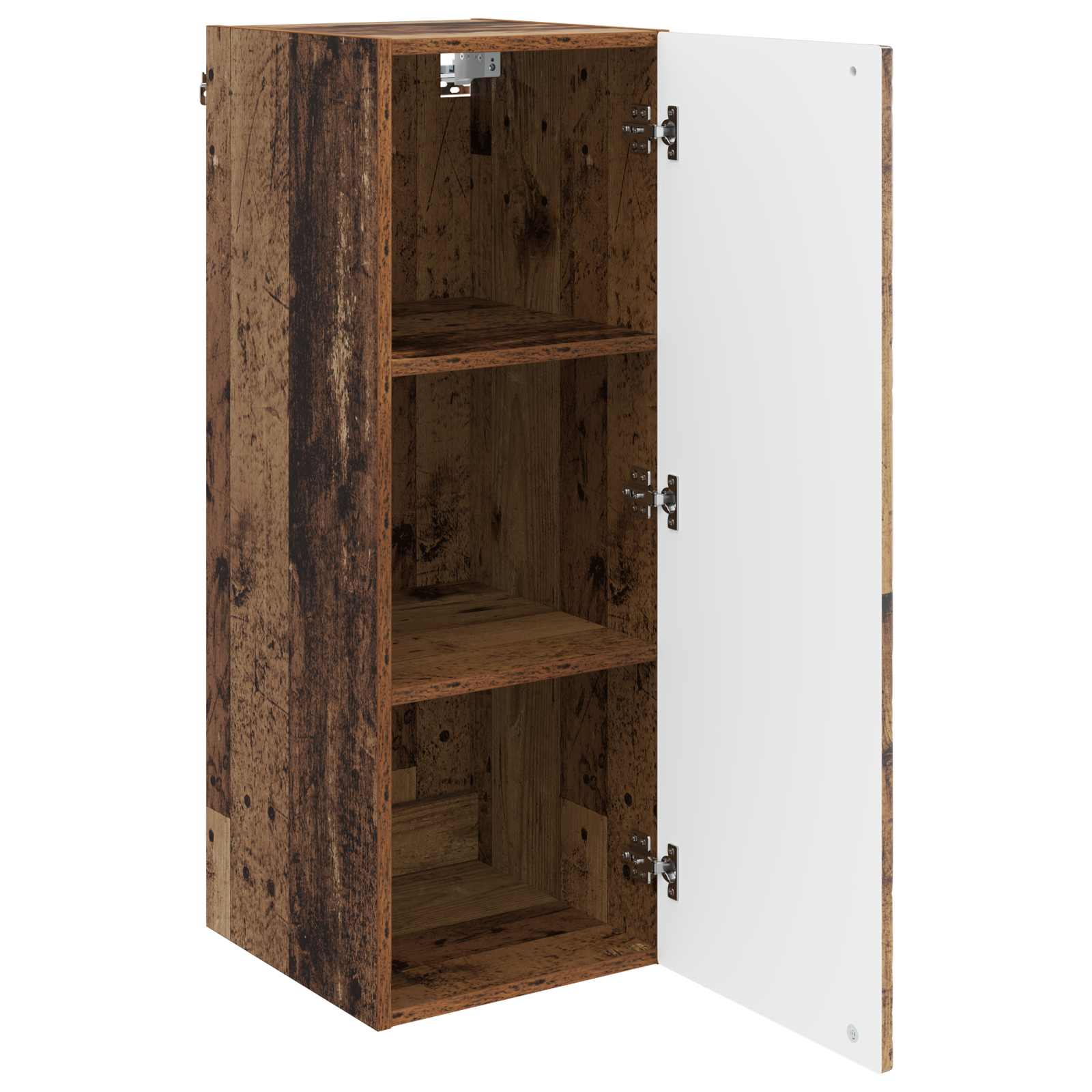 Wandkast Oud hout 33 x 34,5 x 90 cm Bewerkt hout – afbeelding 3