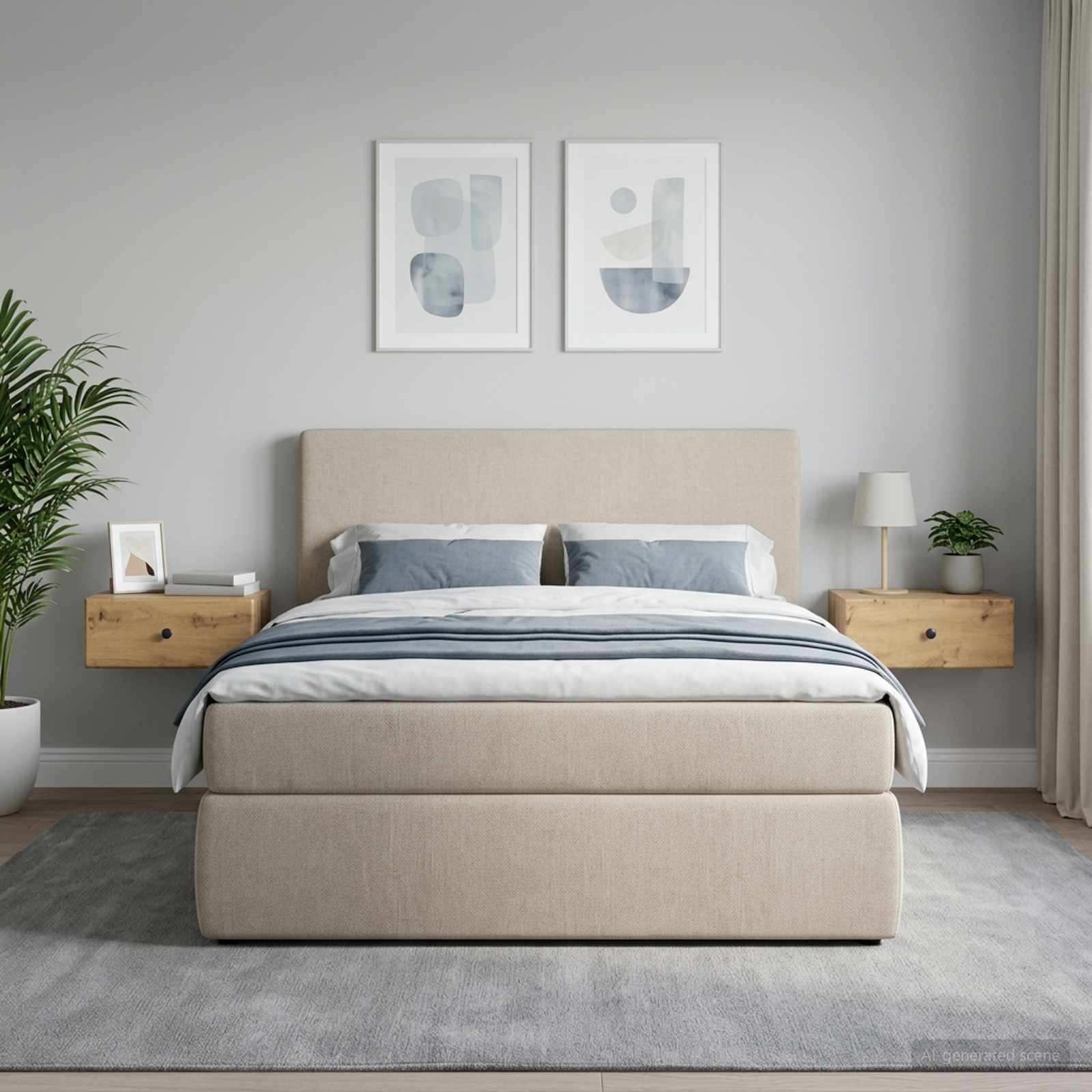 Wandbeugel Bedkast 2 pcs Artisanaal eiken 49 x 34,5 x 20 cm