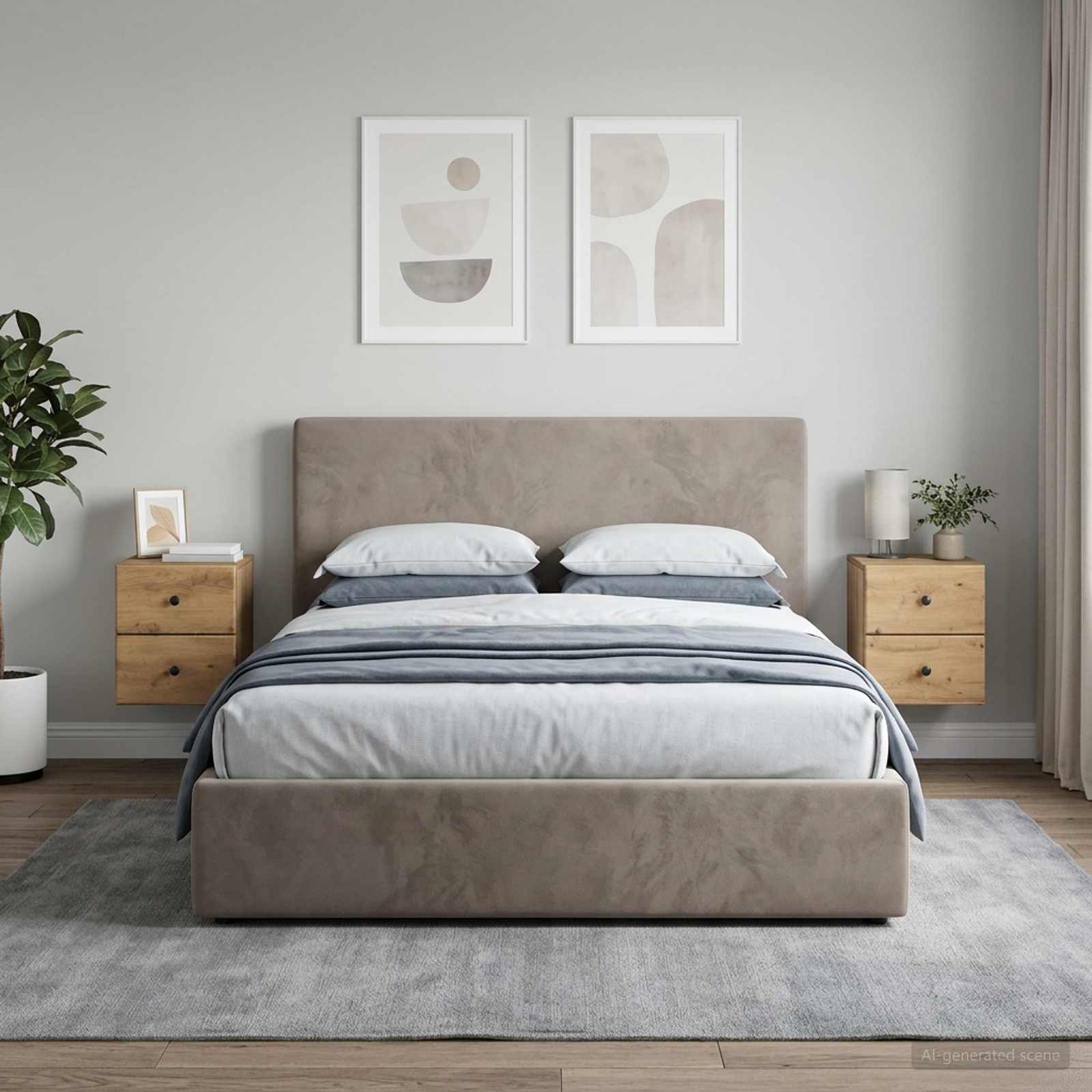 Wandbeugel Bedkast 2 pcs Artisanaal eiken 34,5 x 33 x 40 cm