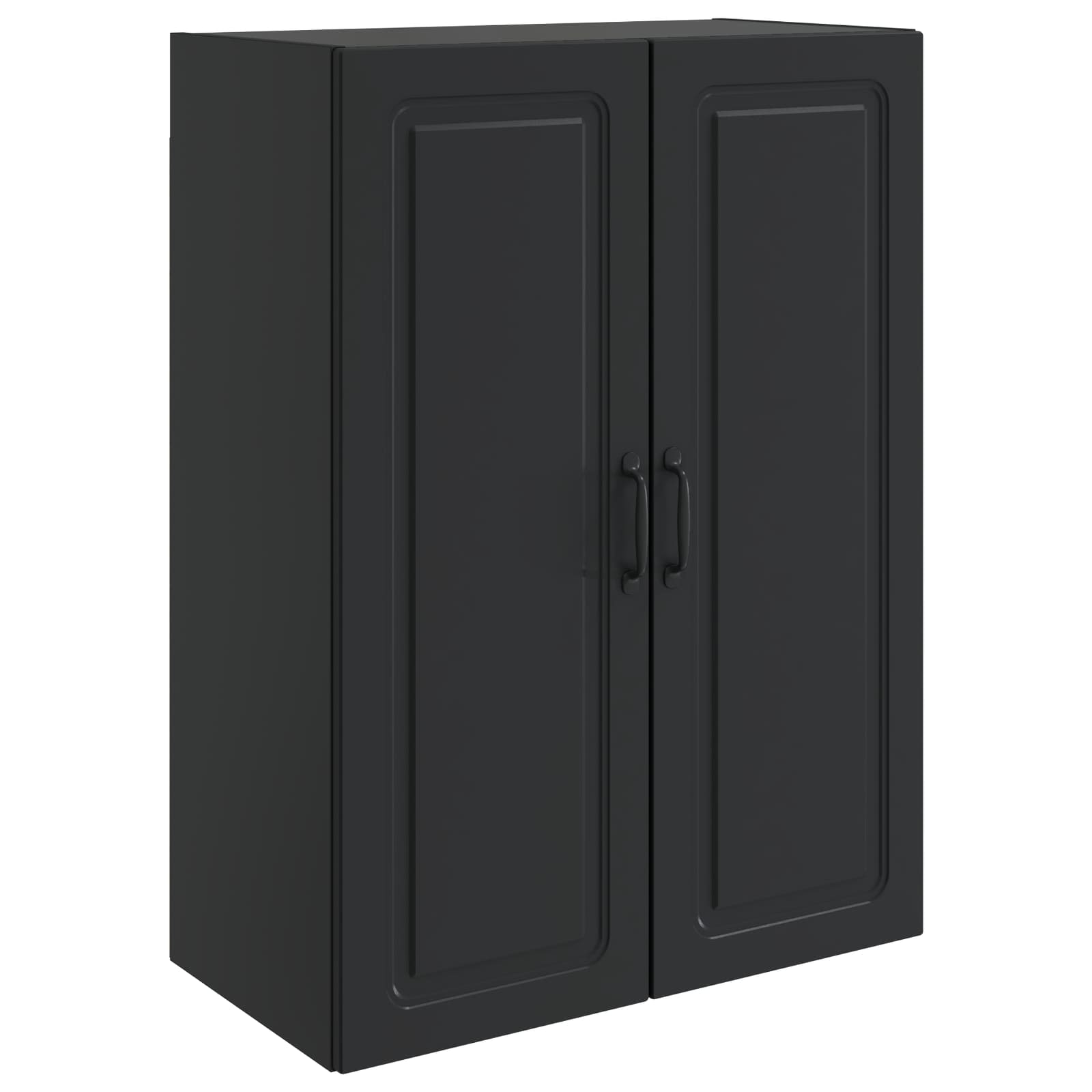 Wandkast Zwart 66 x 34,5 x 90 cm Bewerkt hout – afbeelding 2