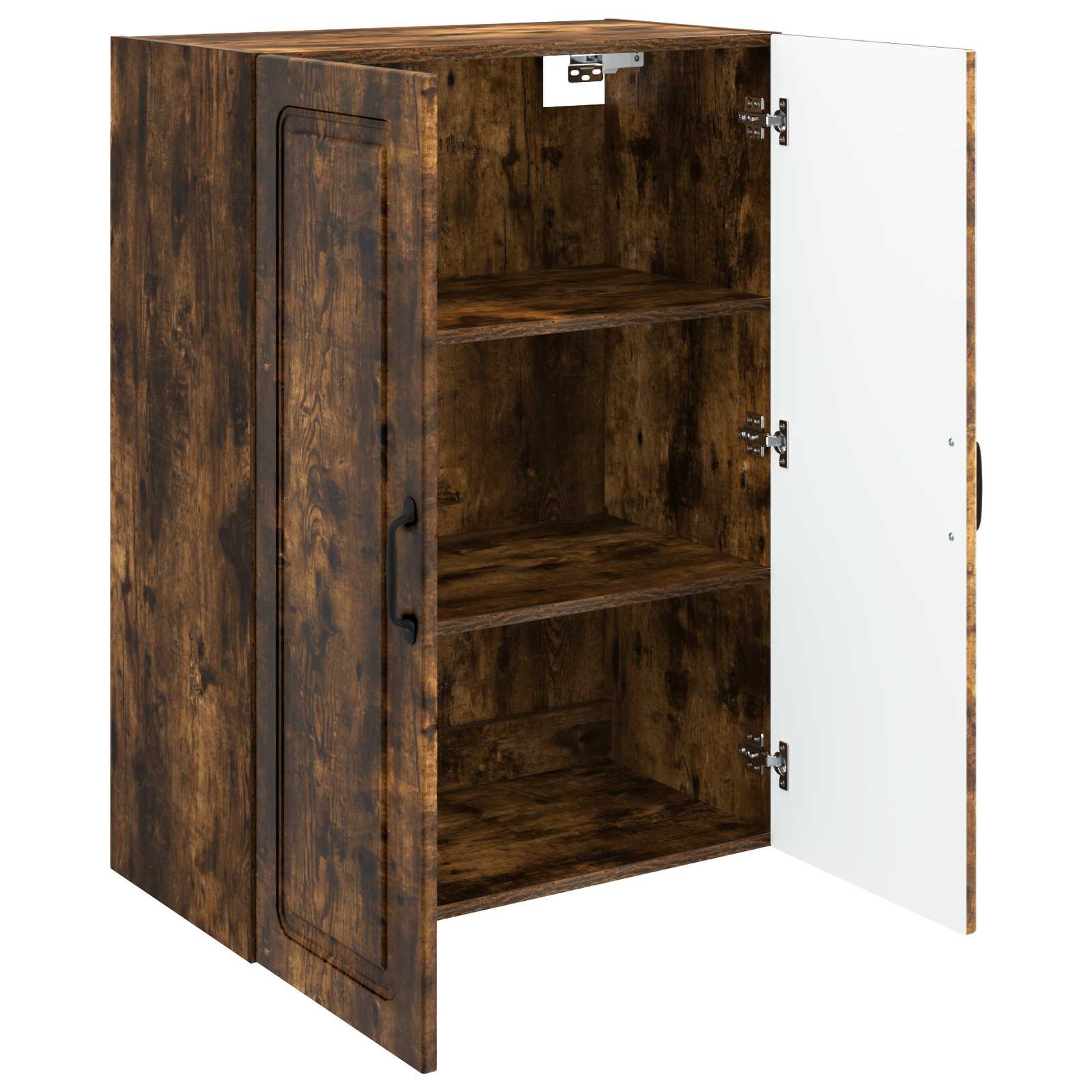 Wandkast Gerookt eiken 66 x 34,5 x 90 cm Bewerkt hout – afbeelding 3
