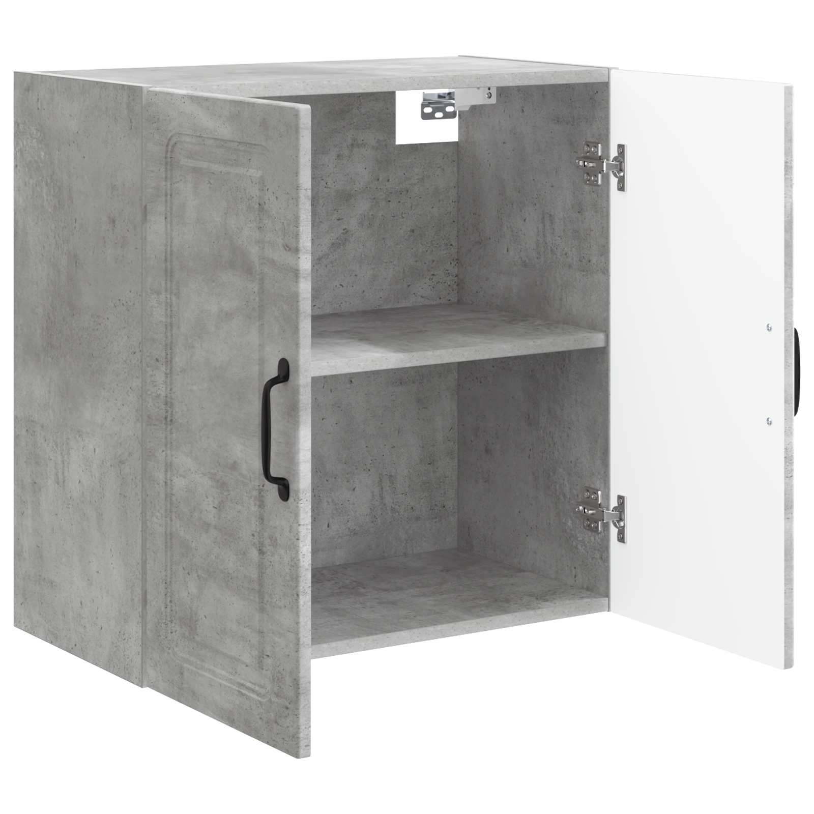 Wandkast Betongrijs 59 x 31 x 60 cm Bewerkt hout – afbeelding 3