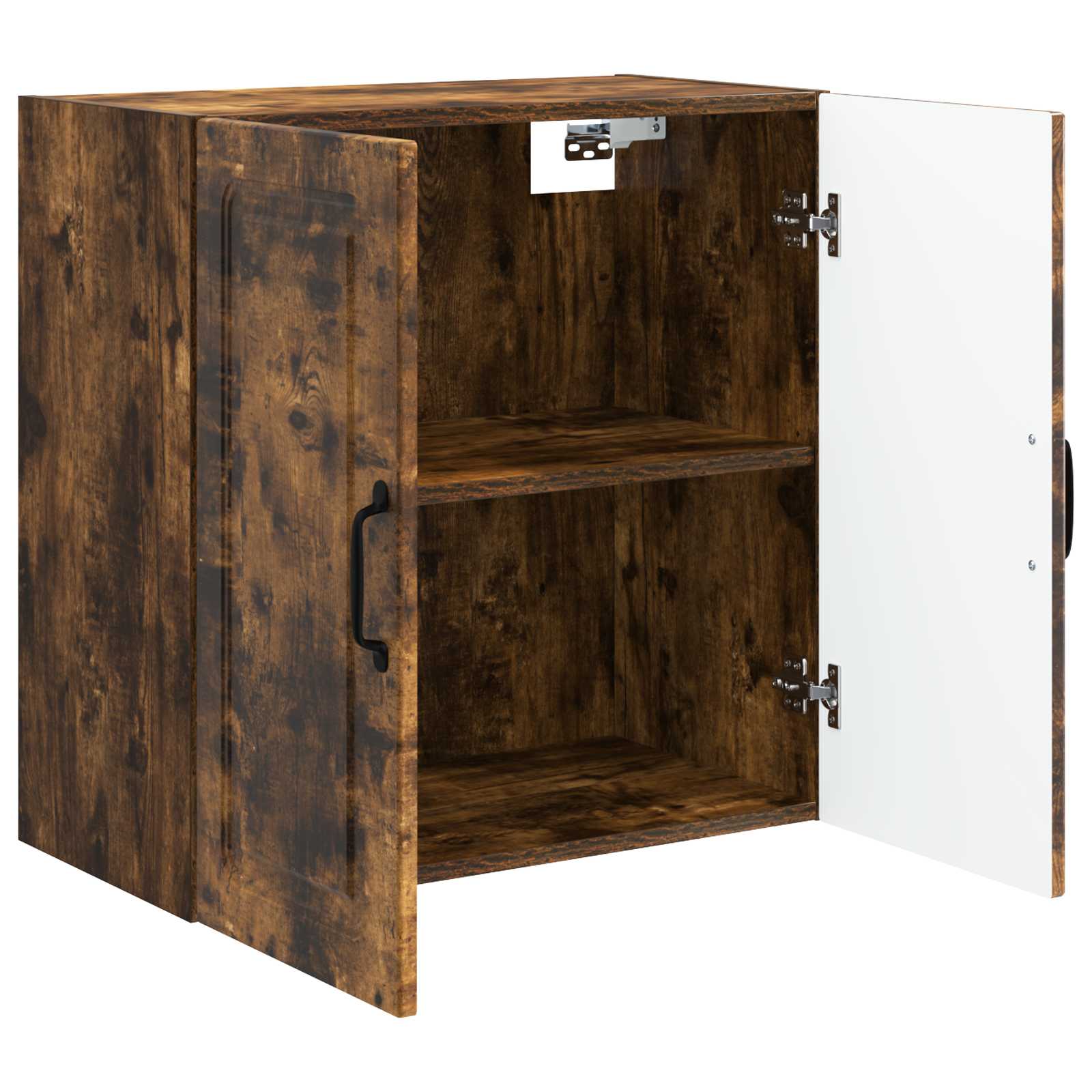 Wandkast Gerookt eiken 59 x 31 x 60 cm Bewerkt hout – afbeelding 3
