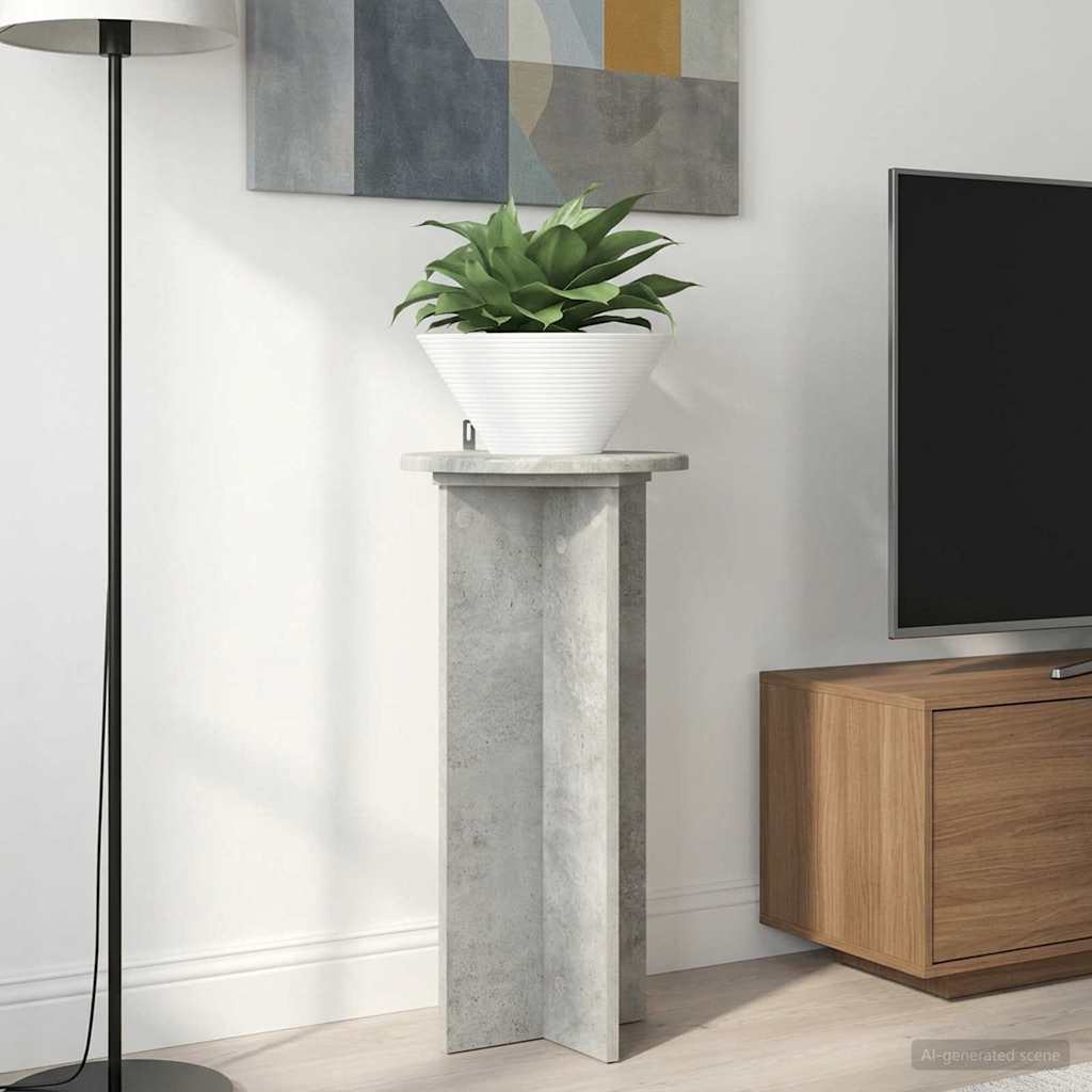 Plantenstandaard 2 pcs Betongrijs 29,5 x 29,5 x 60 cm