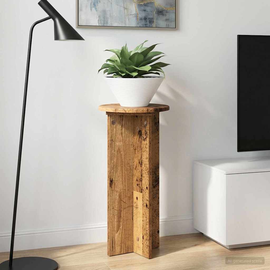 Plantenstandaard 2 pcs Oud hout 29,5 x 29,5 x 60 cm