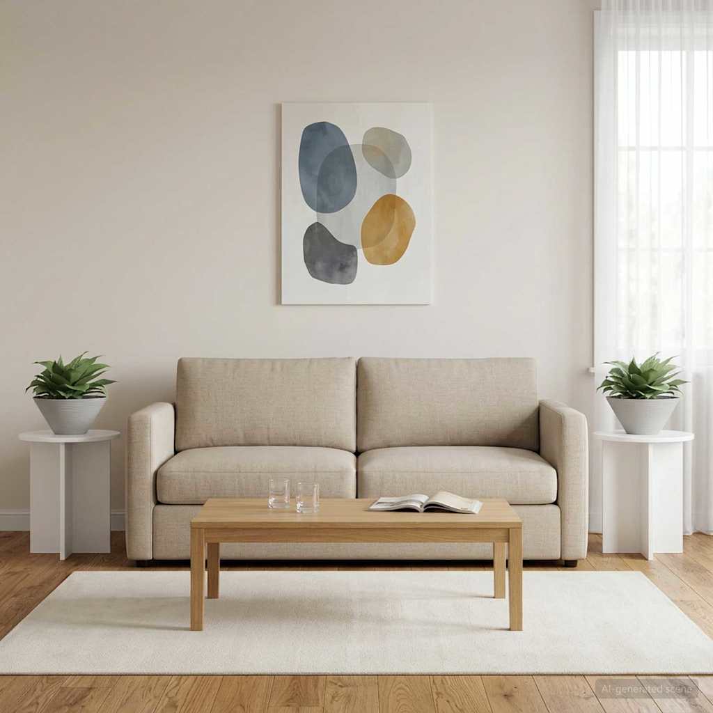 Plantenstandaard 2 pcs Hoogglans Wit 40 x 40 x 40 cm – afbeelding 1