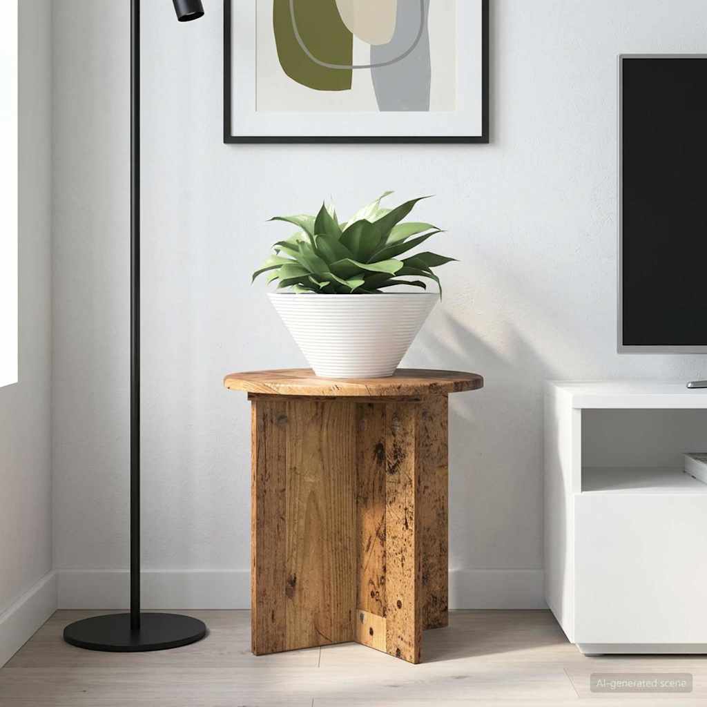 Plantenstandaard 2 pcs Oud hout 40 x 40 x 40 cm Bewerkt hout