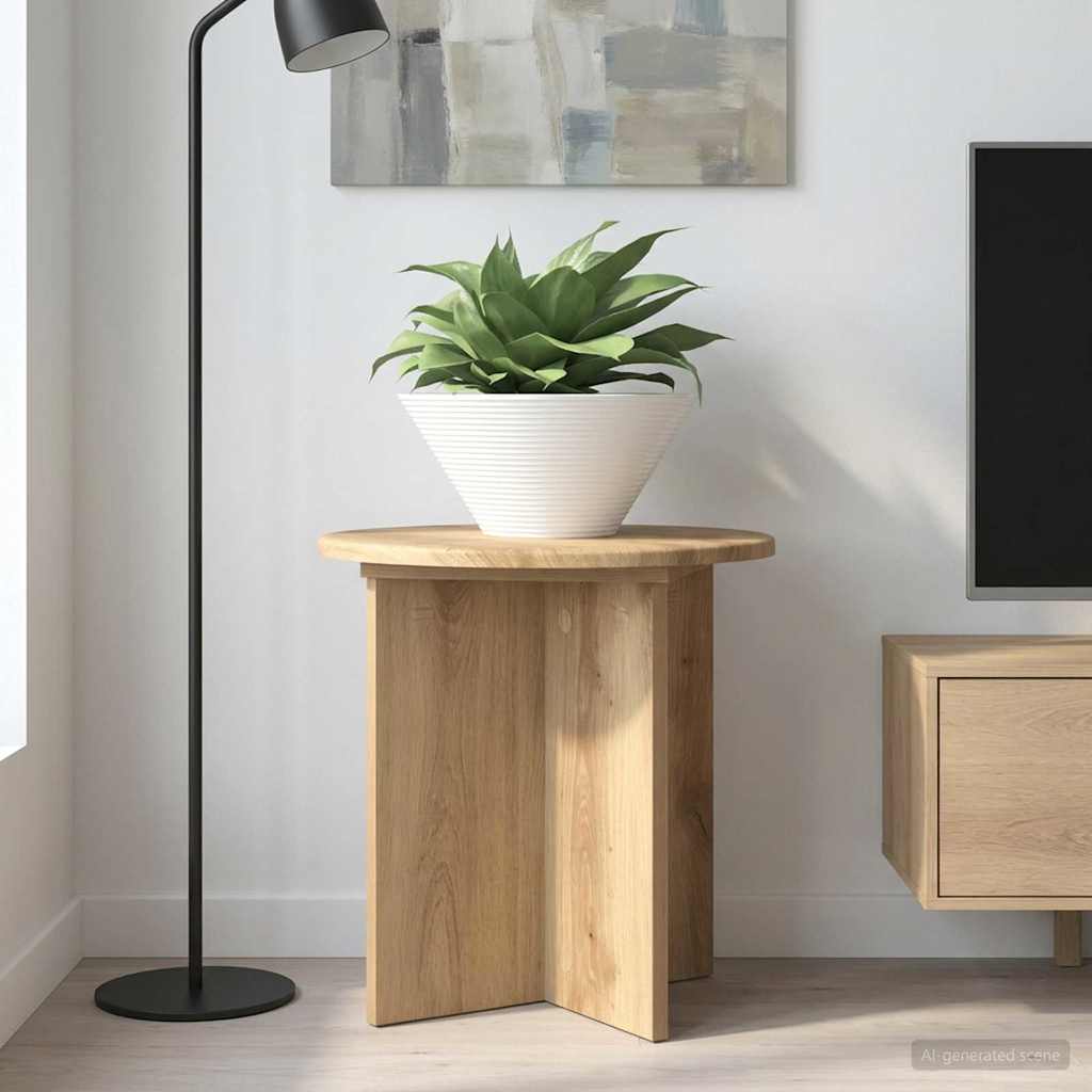 Plantenstandaard 2 pcs Artisanaal eiken 40 x 40 x 40 cm