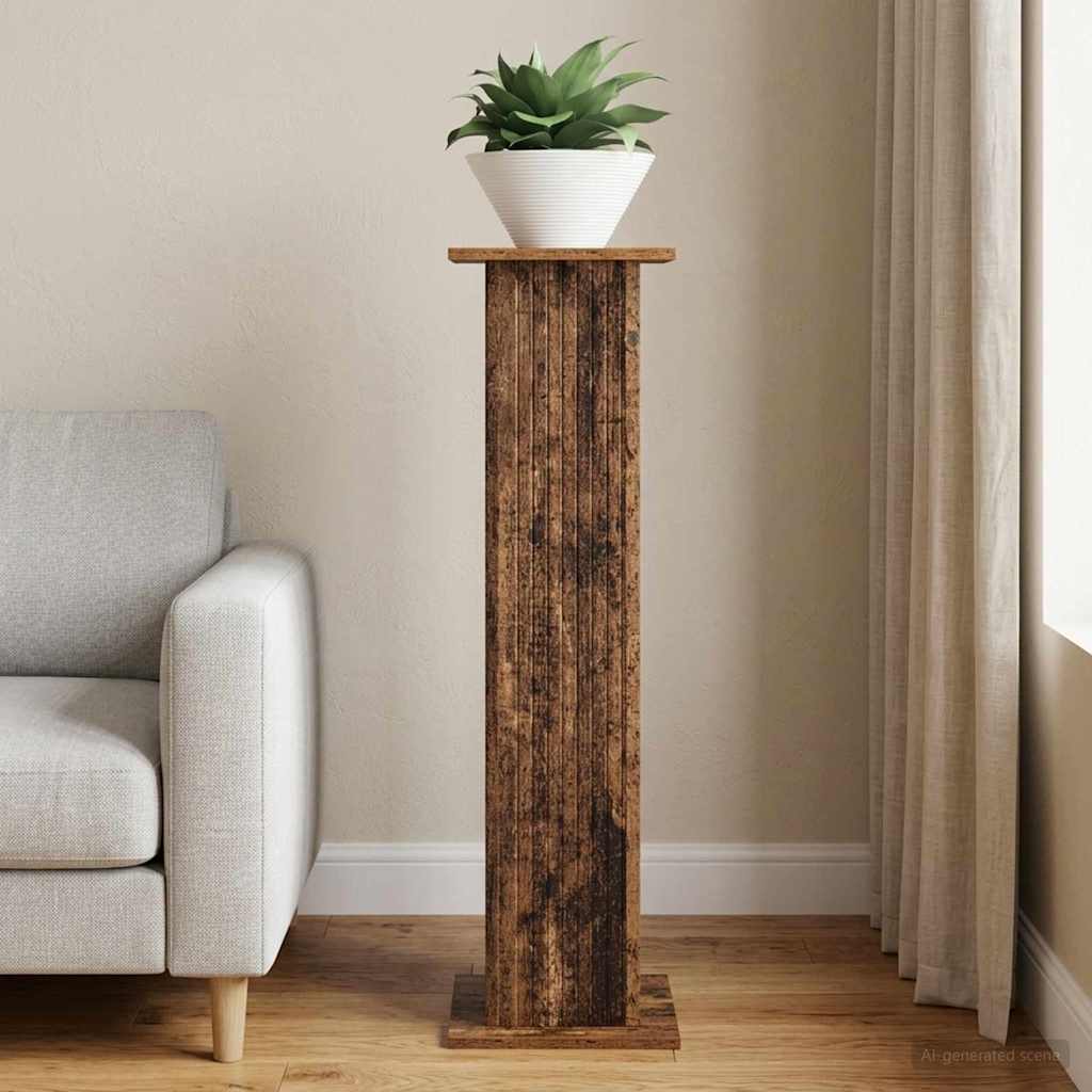 Plantenstandaard Oud hout 30,5 x 30 x 100,5 cm Bewerkt hout