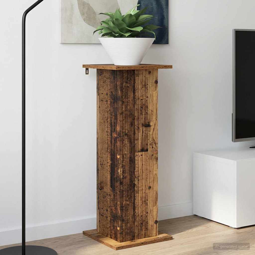 Plantenstandaard Oud hout 30,5 x 30 x 80,5 cm Bewerkt hout