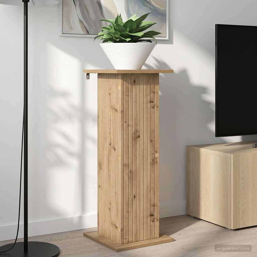 Plantenstandaard 2 pcs Artisanaal eiken 30,5 x 30 x 80,5 cm