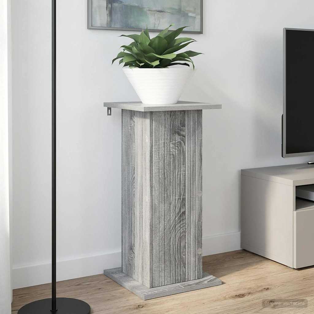 Plantenstandaard 2 pcs Grijs sonoma 30,5 x 30 x 60,5 cm – afbeelding 1