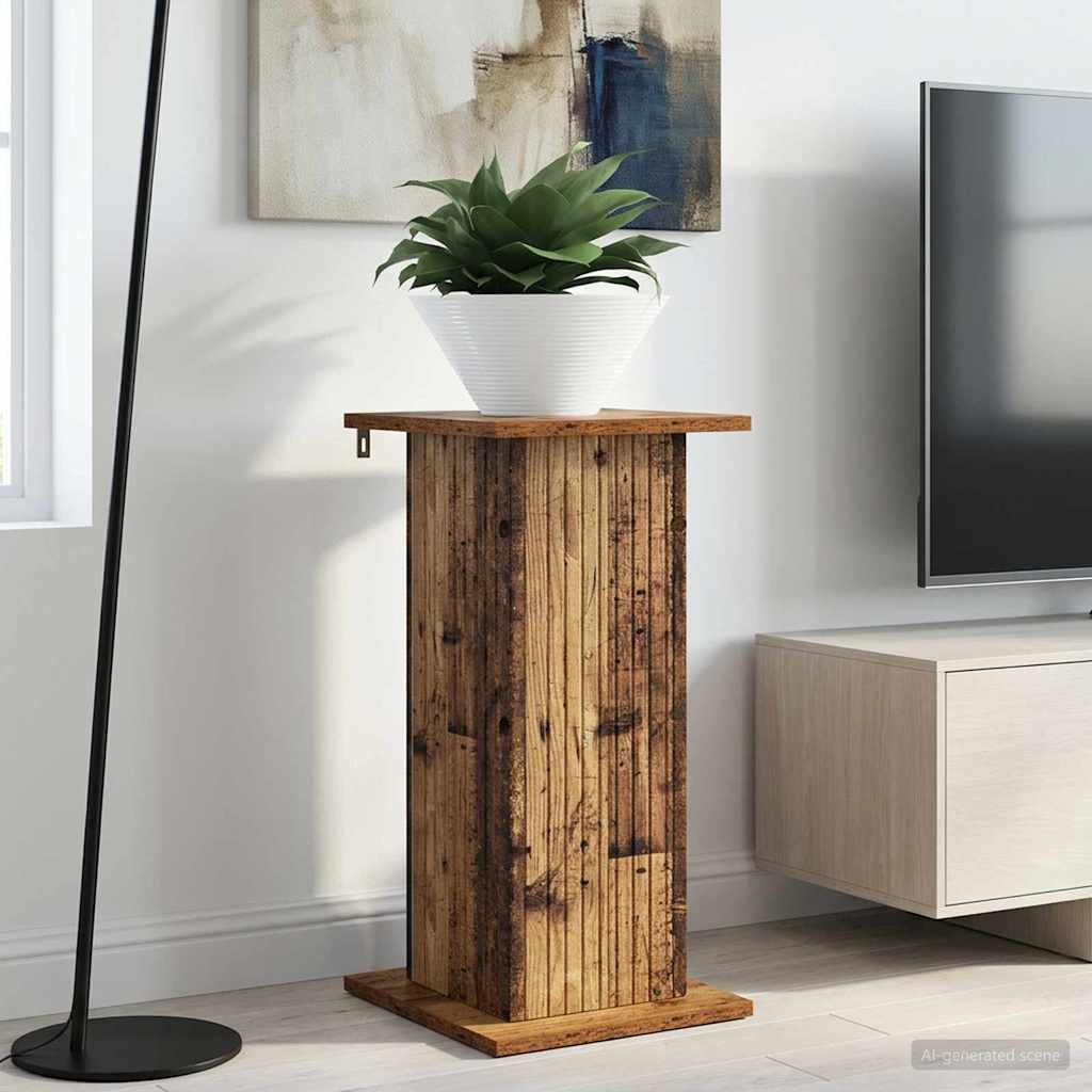 Plantenstandaard Oud hout 30,5 x 30 x 60,5 cm Bewerkt hout