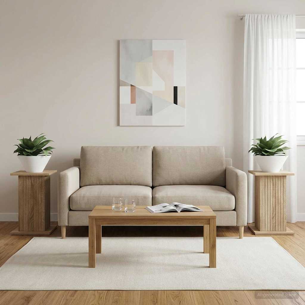 Plantenstandaard 2 pcs Sonoma Eiken 30,5 x 30 x 43 cm