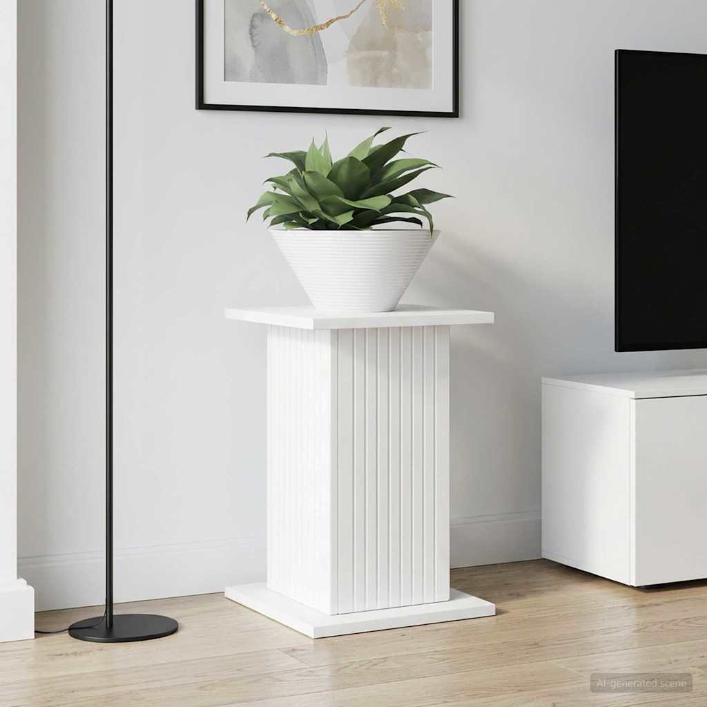 Plantenstandaard 2 pcs Hoogglans Wit 30,5 x 30 x 43 cm – afbeelding 1