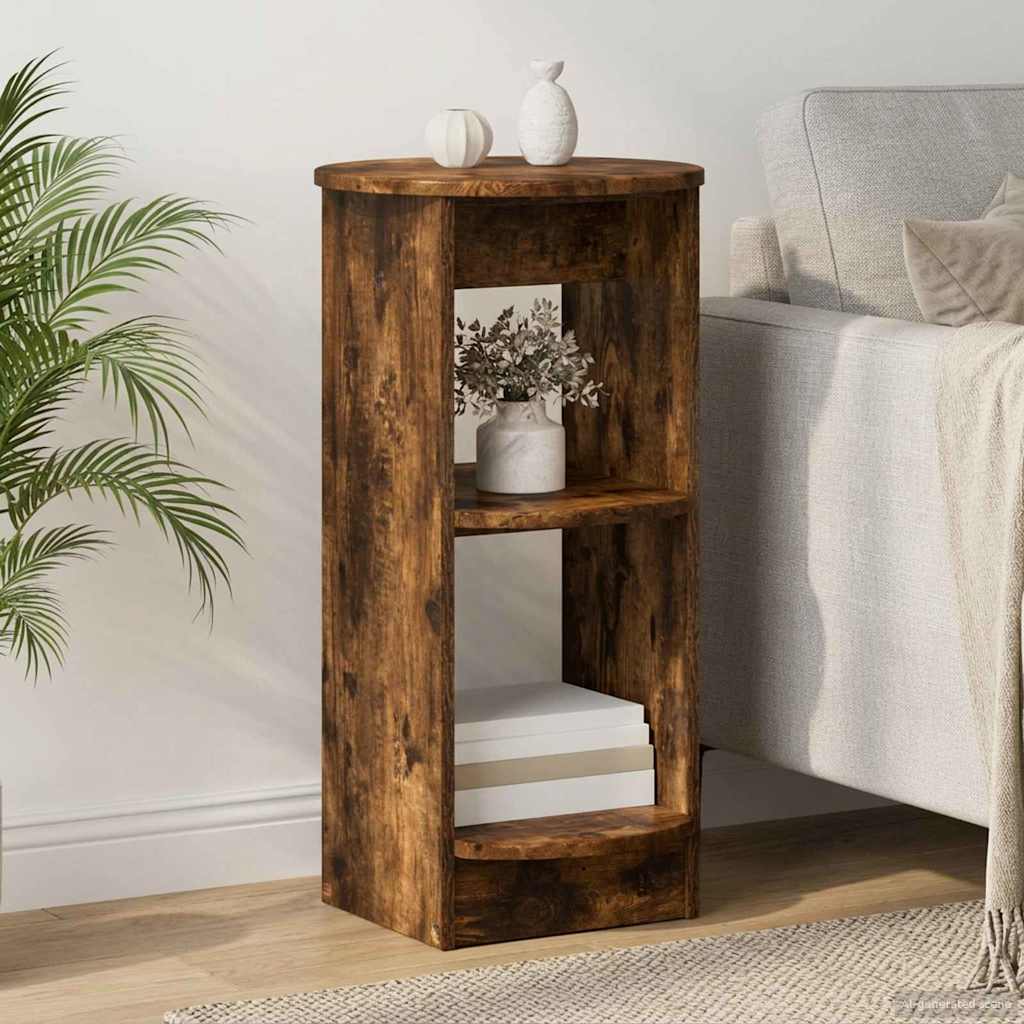 Bijzetkast Gerookte Eik 40 x 40 x 75 cm Geconstrueerd hout