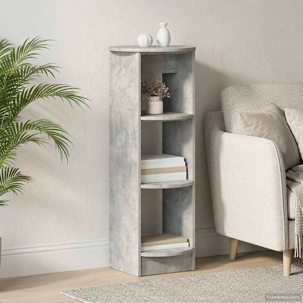 Bijzetkast Beton Grijs 40 x 40 x 100 cm Geconstrueerd hout