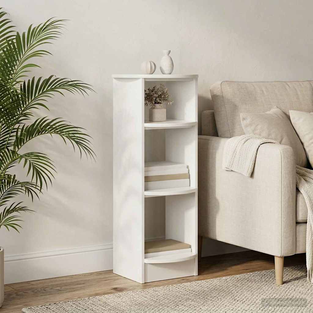 Bijzetkast Hoogglans Wit 40 x 40 x 100 cm Geconstrueerd hout