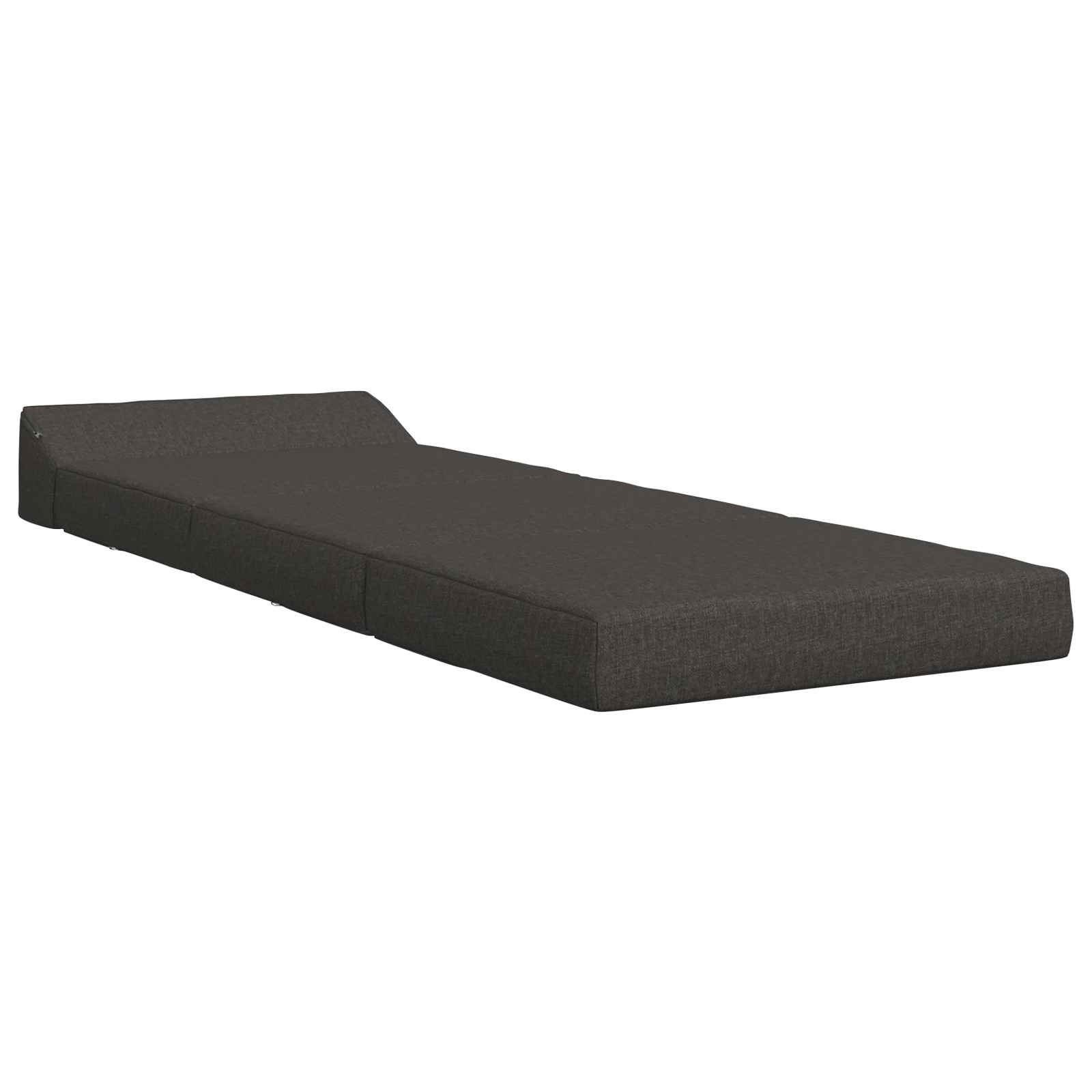 Vouwbare Bankbed Donkergrijs 200 x 70 x 10 cm Stof – afbeelding 2
