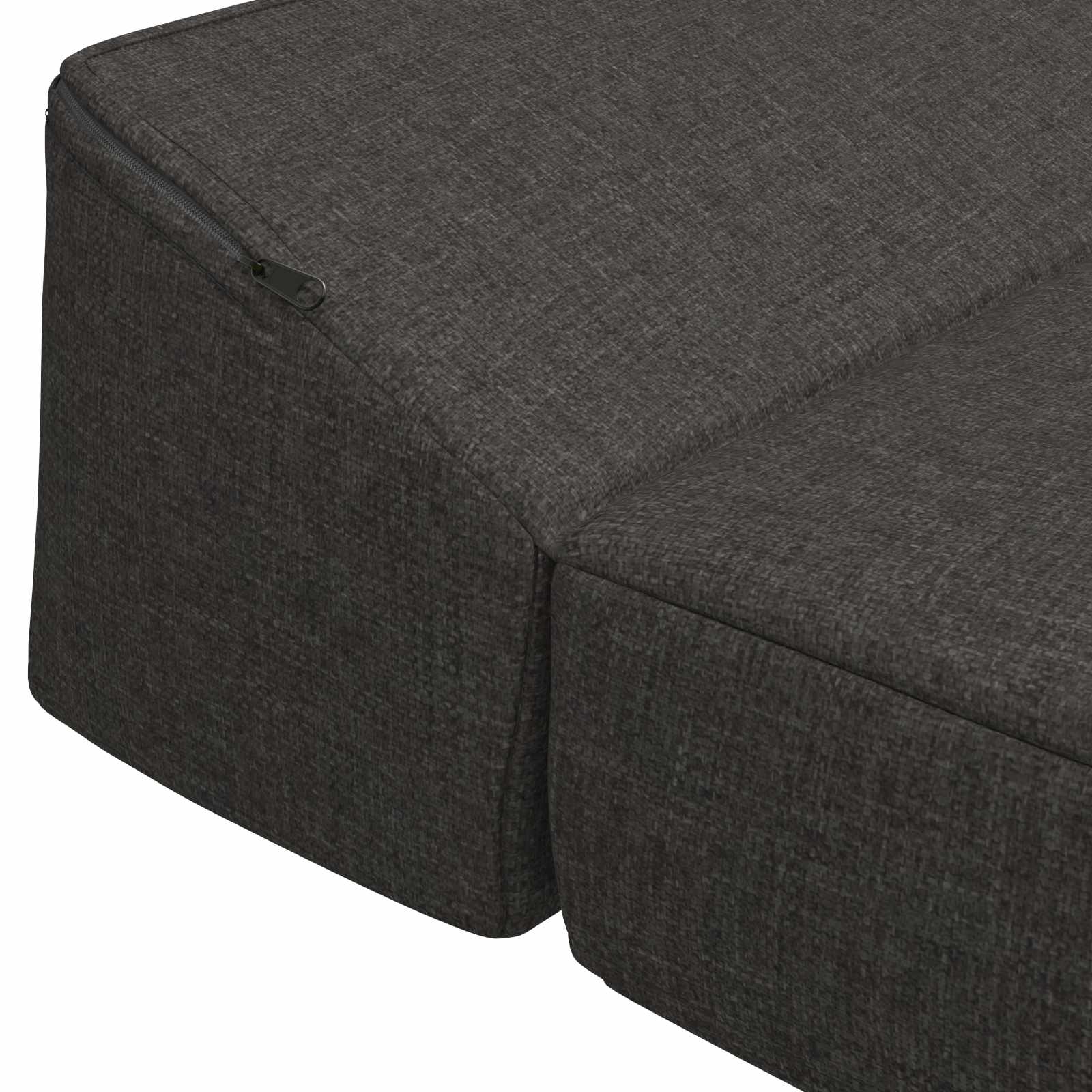 Vouwbare Bankbed Donkergrijs 200 x 70 x 10 cm Stof – afbeelding 5