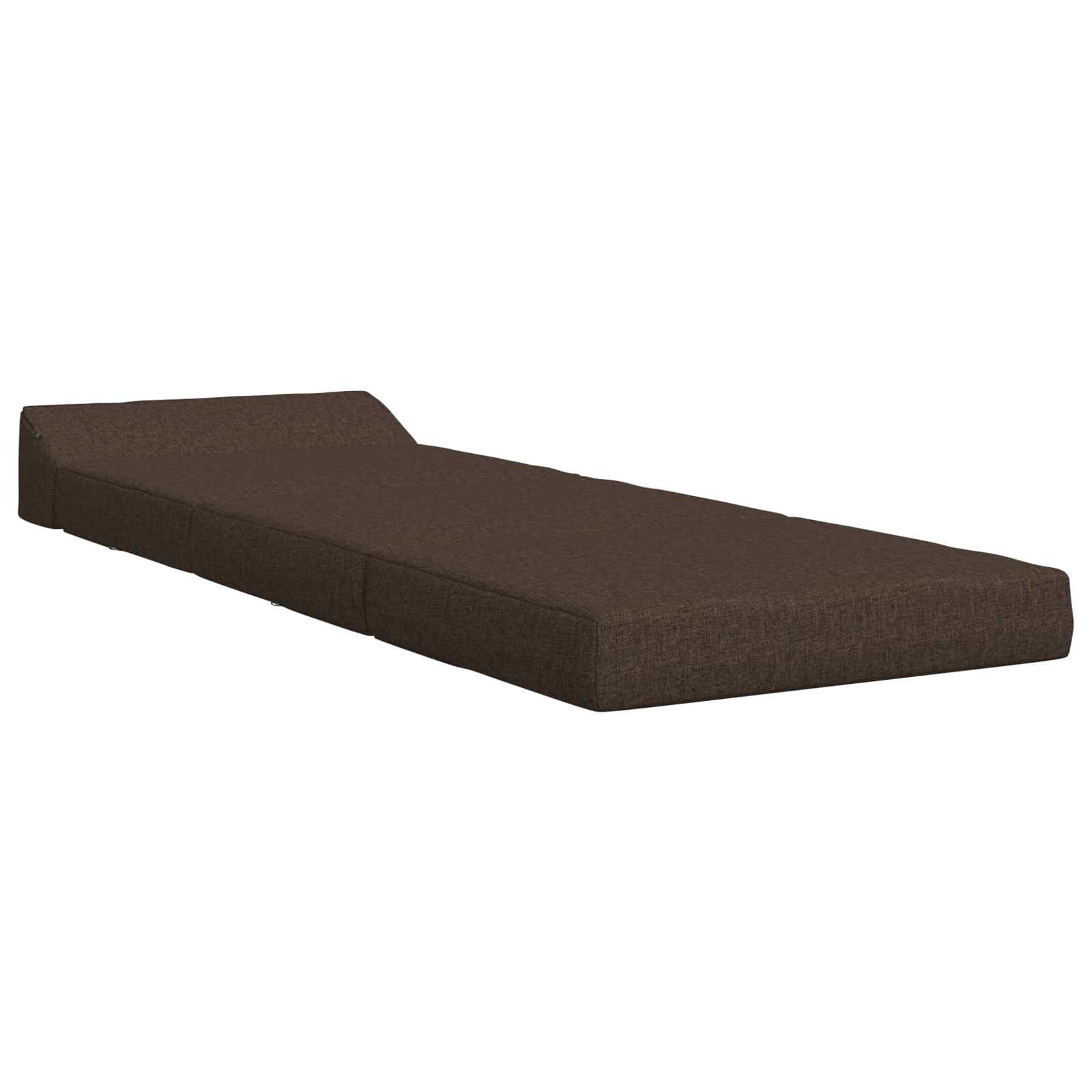 Vouwbare Bankbed Taupe 200 x 70 x 10 cm Stof – afbeelding 2